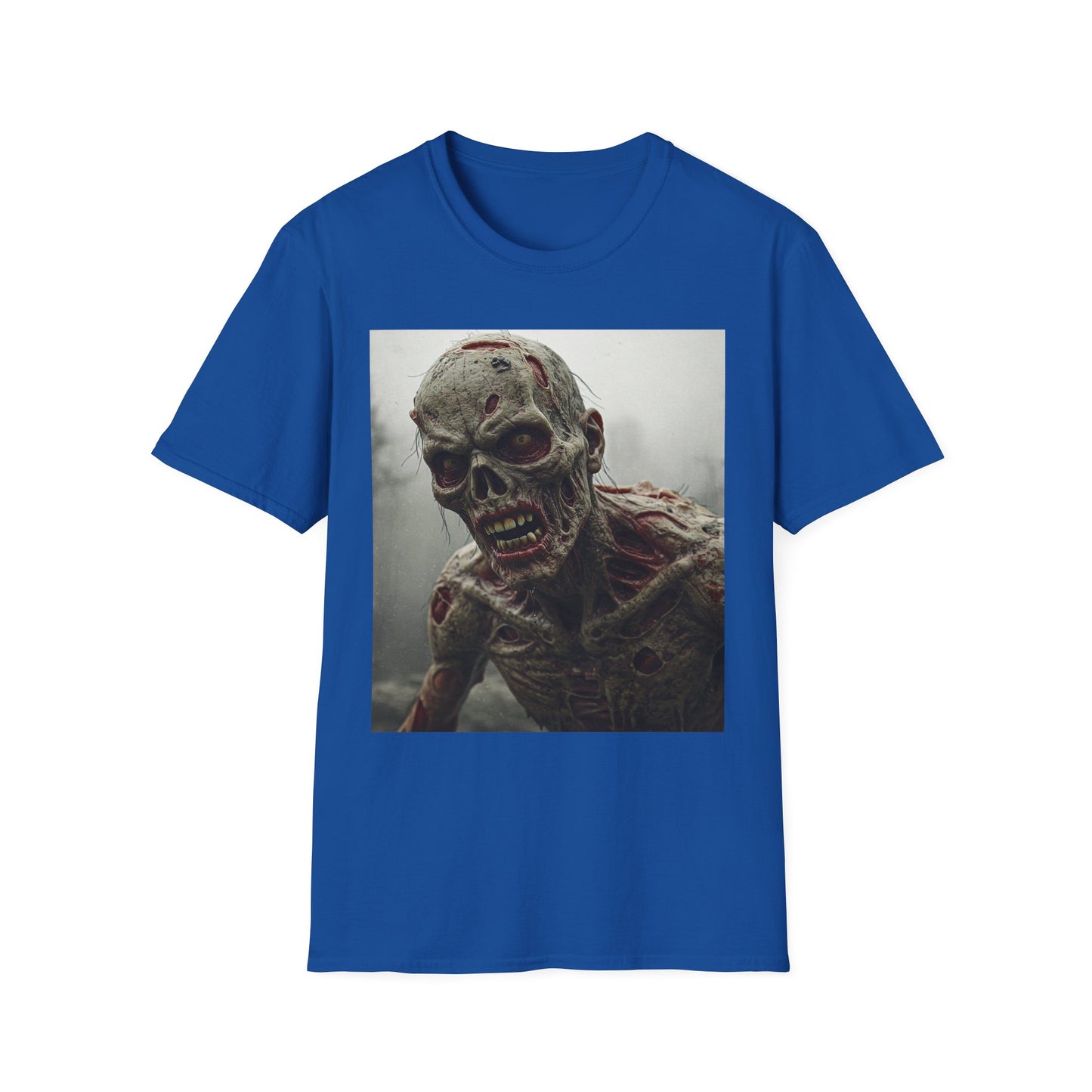 Apocalyptic Portrait Tee, bold, decaying zombie graphic