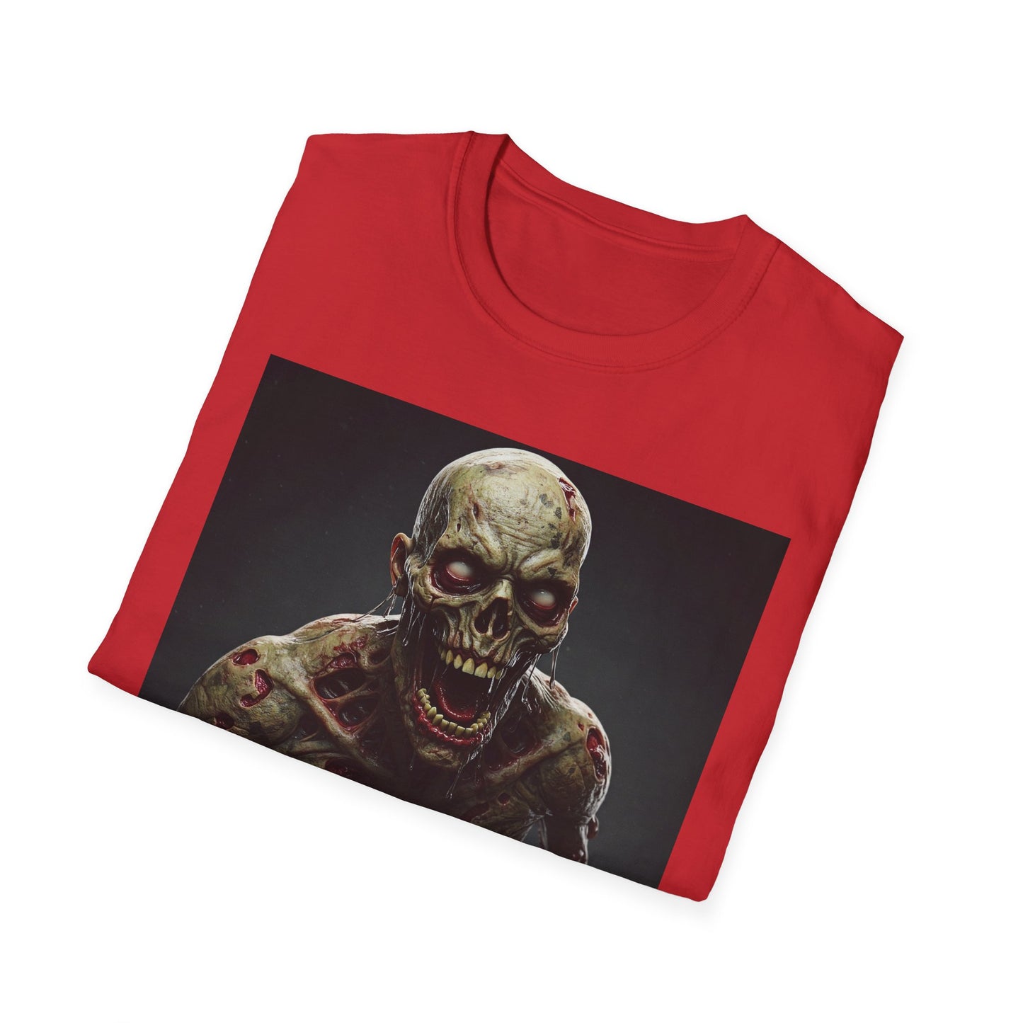 Apocalyptic Portrait Tee, bold, decaying zombie graphic