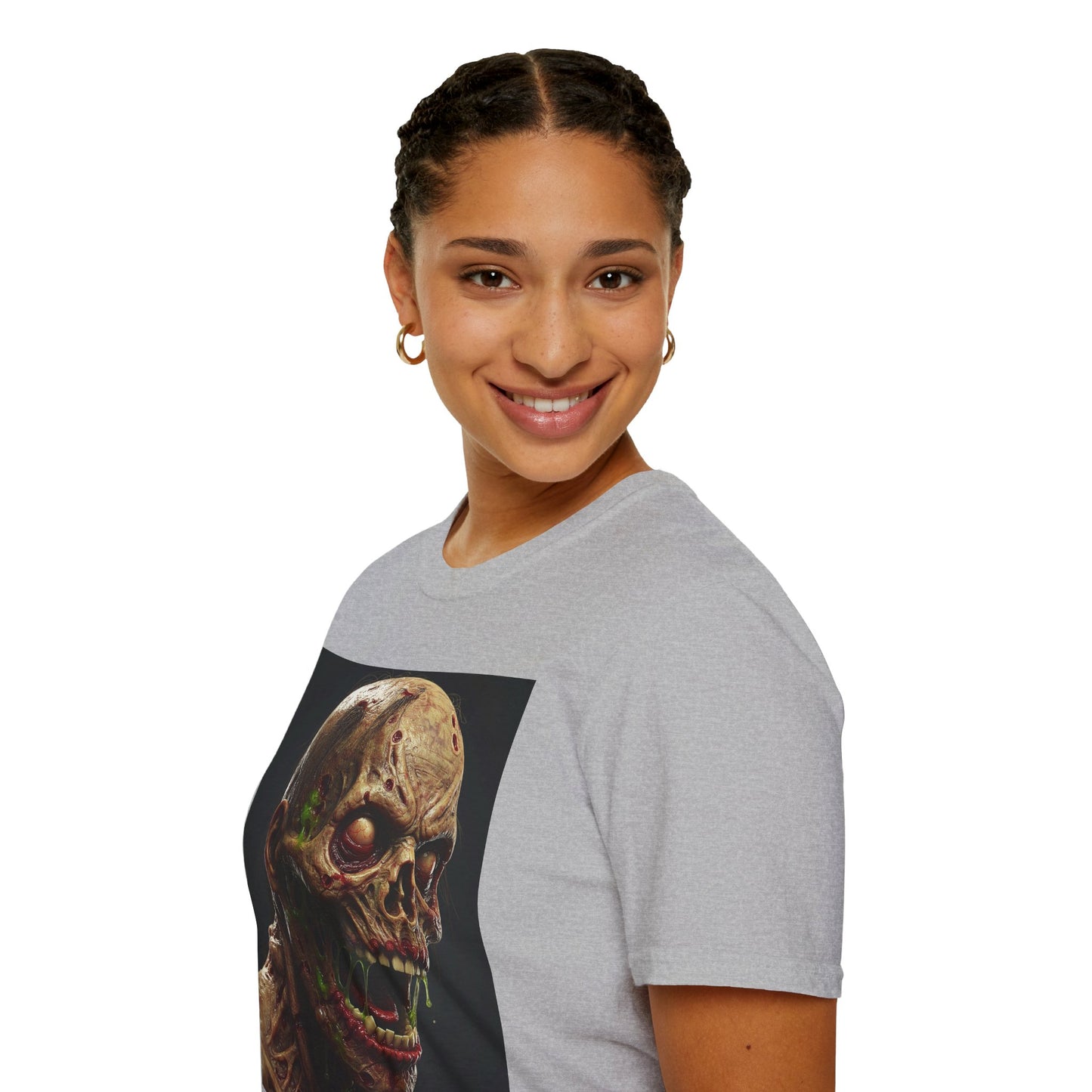 Creepy Skeleton Graphic T-Shirt - Unisex Softstyle Horror Tee