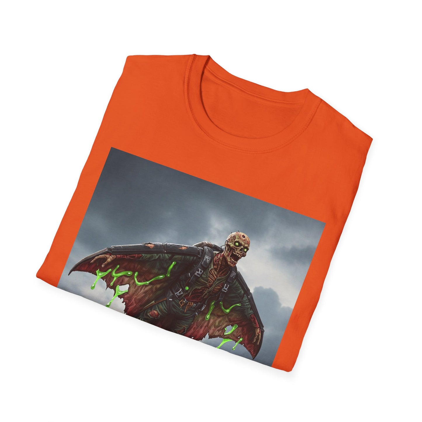 Apocalyptic Portrait Tee, bold, decaying zombie graphic