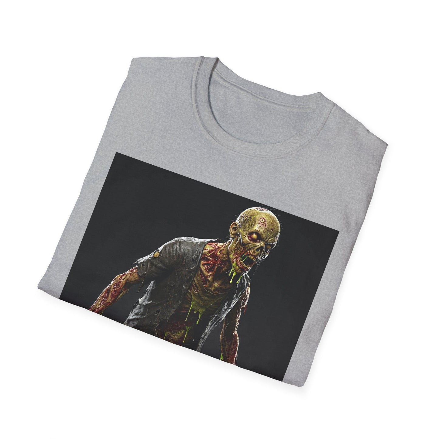 Zombie Graphic Unisex Softstyle T-Shirt | Perfect for Halloween and Horror Fans