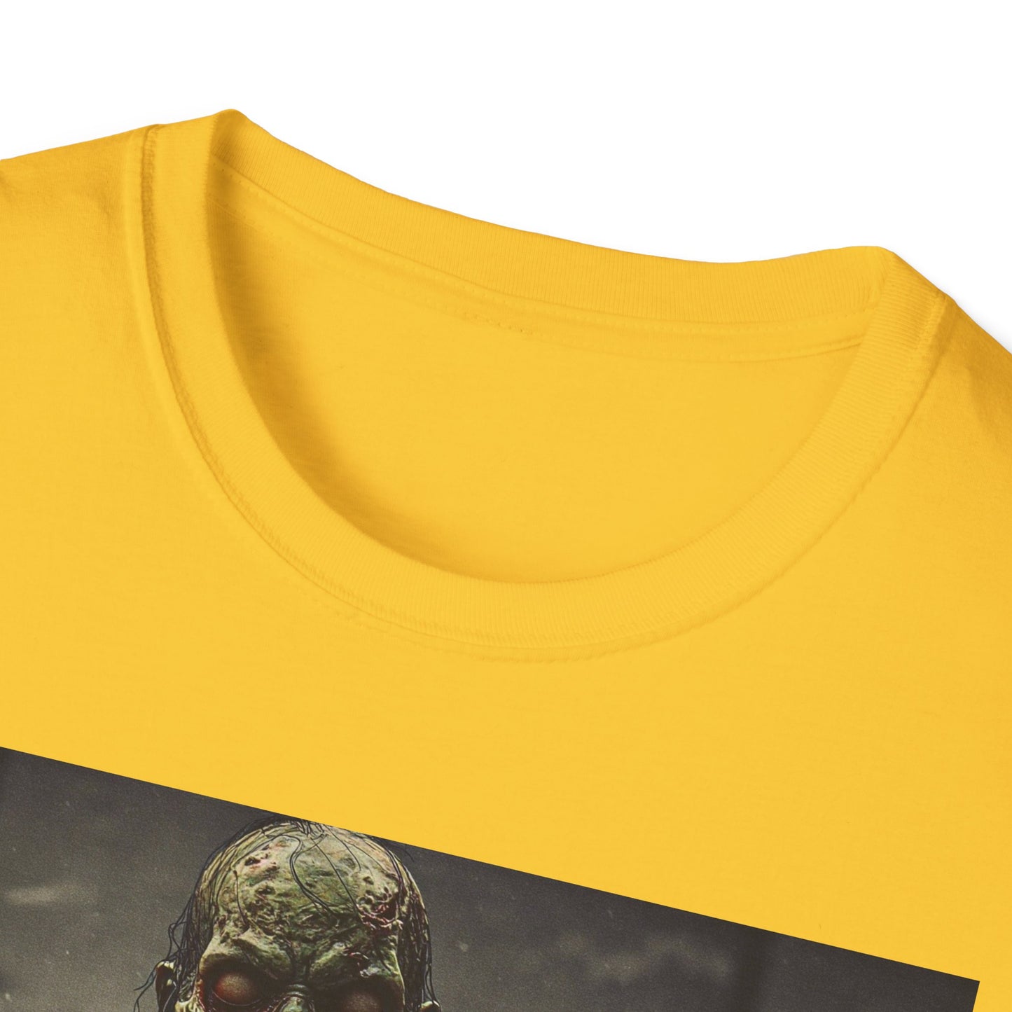 Apocalyptic Portrait Tee, bold, decaying zombie graphic