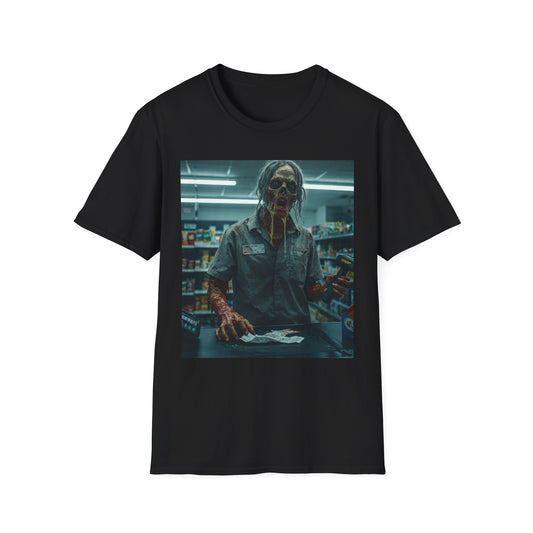 Horror Fan Apocalyptic Portrait Tee, bold, decaying zombie graphic