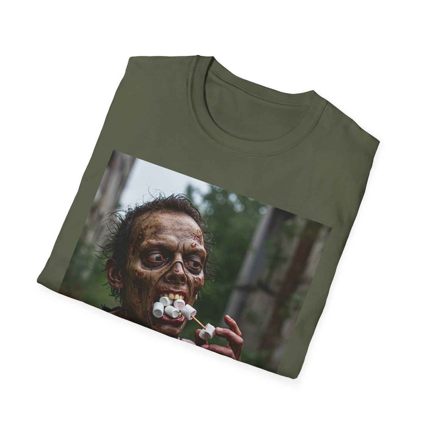 Apocalyptic Portrait Tee, bold, decaying zombie graphic