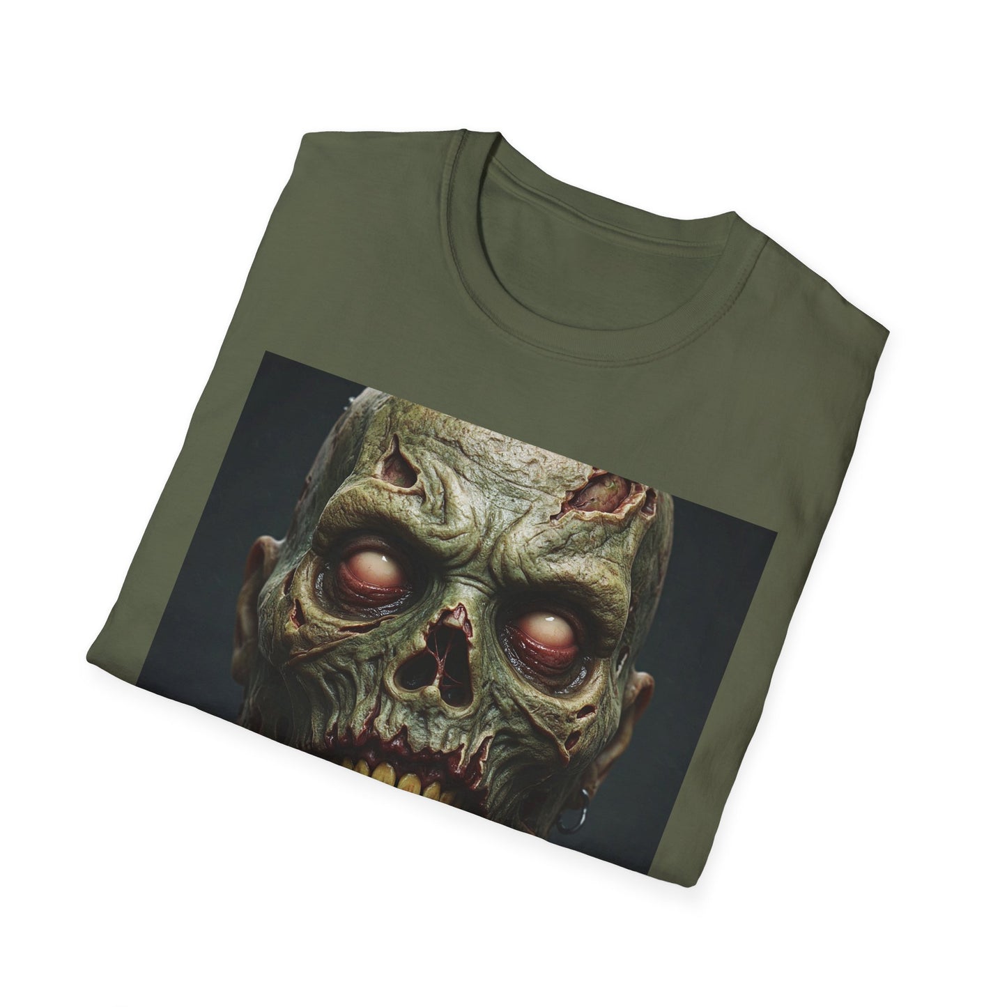 Zombie Apocalypse Apocalyptic Portrait Tee, bold, decaying zombie graphic