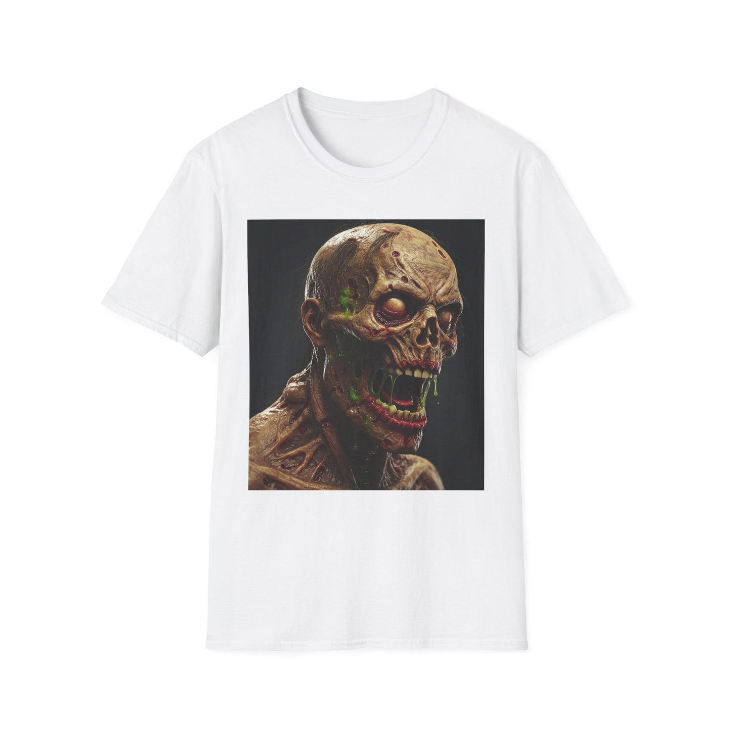 Creepy Skeleton Graphic T-Shirt - Unisex Softstyle Horror Tee