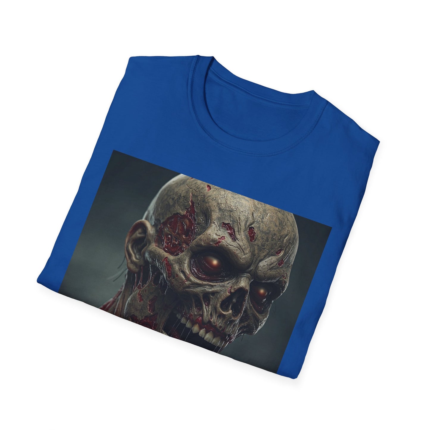 Apocalyptic Portrait Tee, bold, decaying zombie graphic