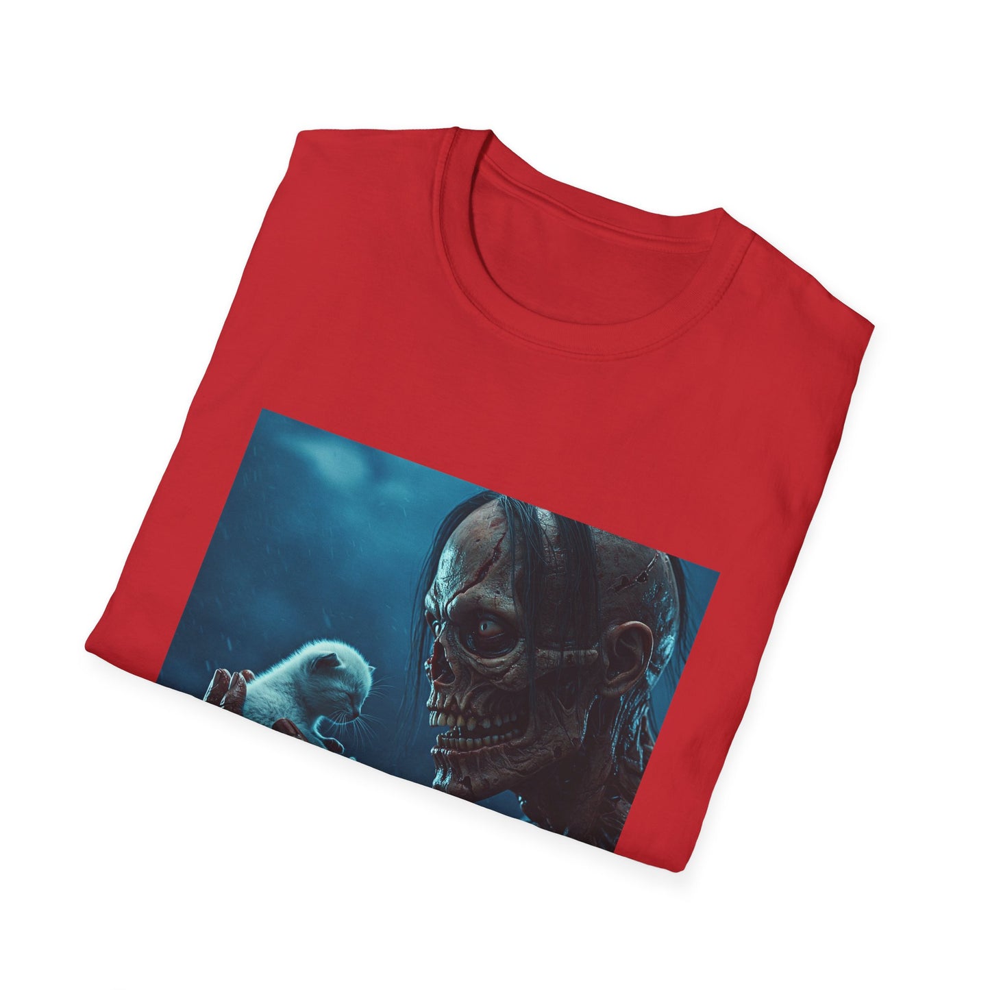 Apocalyptic Portrait Tee, bold, decaying zombie graphic