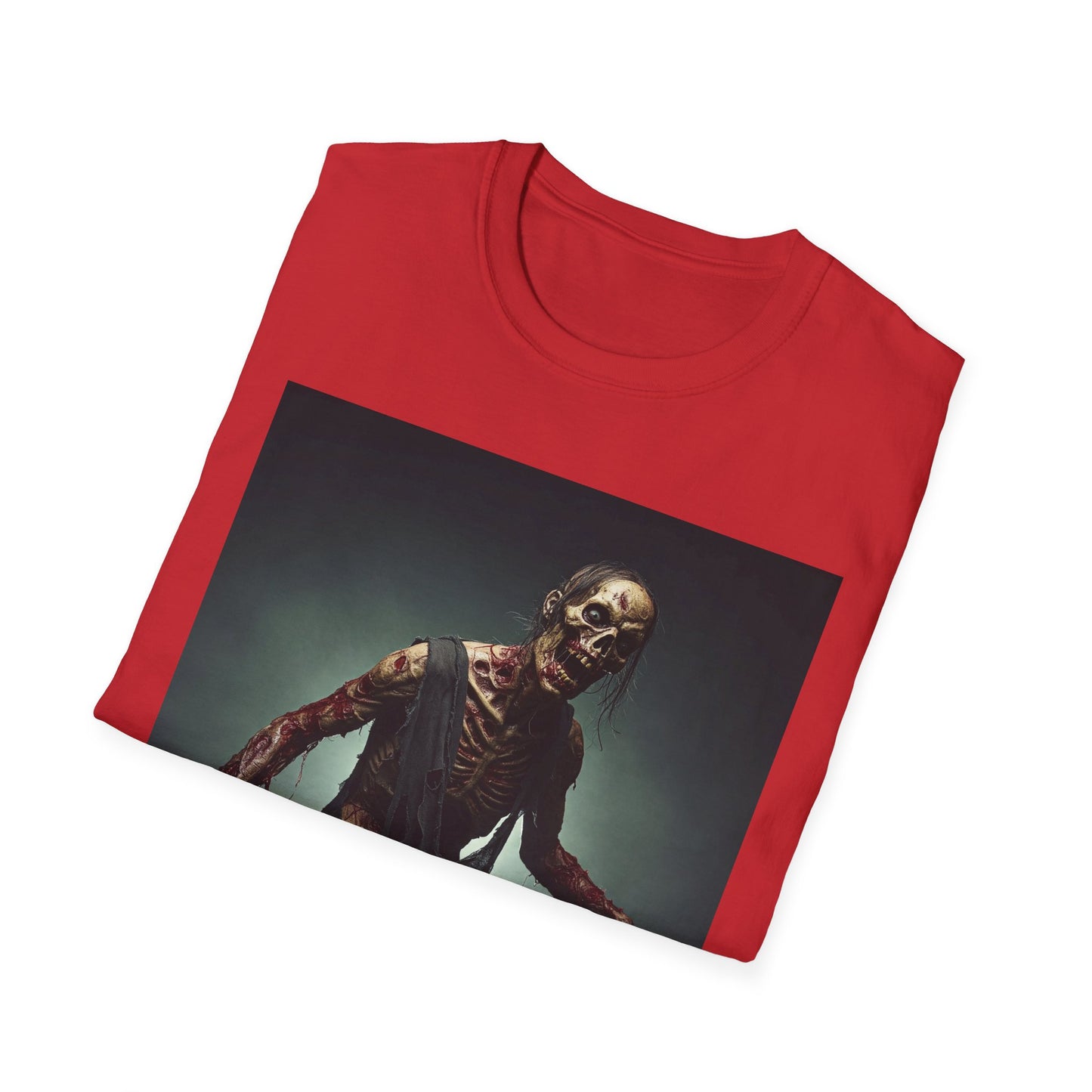 Apocalyptic Portrait Tee, bold, decaying zombie graphic