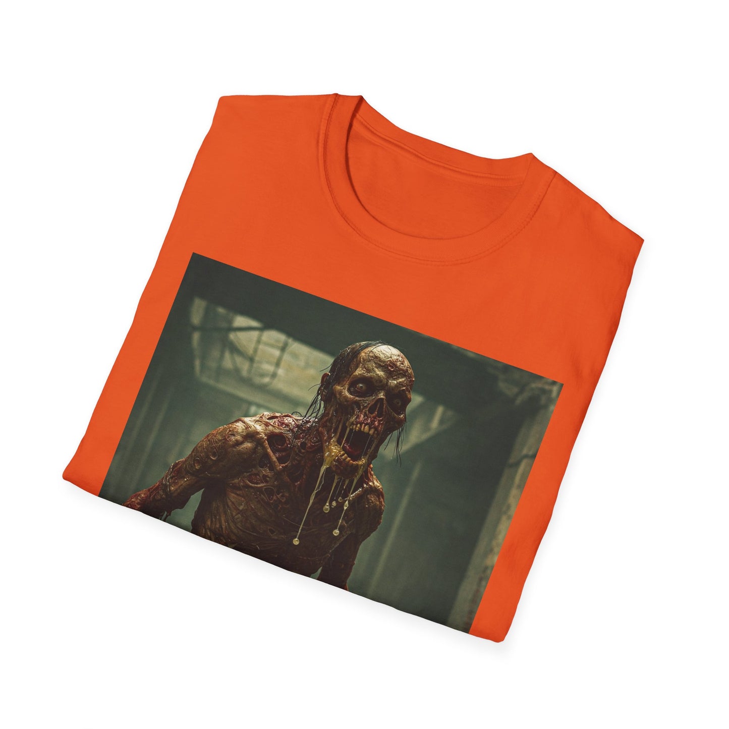 Horror Graphic Unisex T-Shirt - Spooky Zombie Design - Perfect for Halloween and Horror Fans