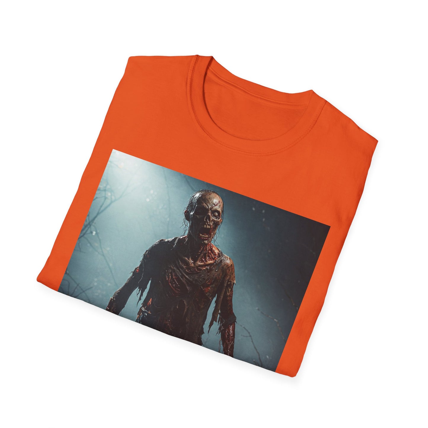 Apocalyptic Portrait Tee, bold, decaying zombie graphic