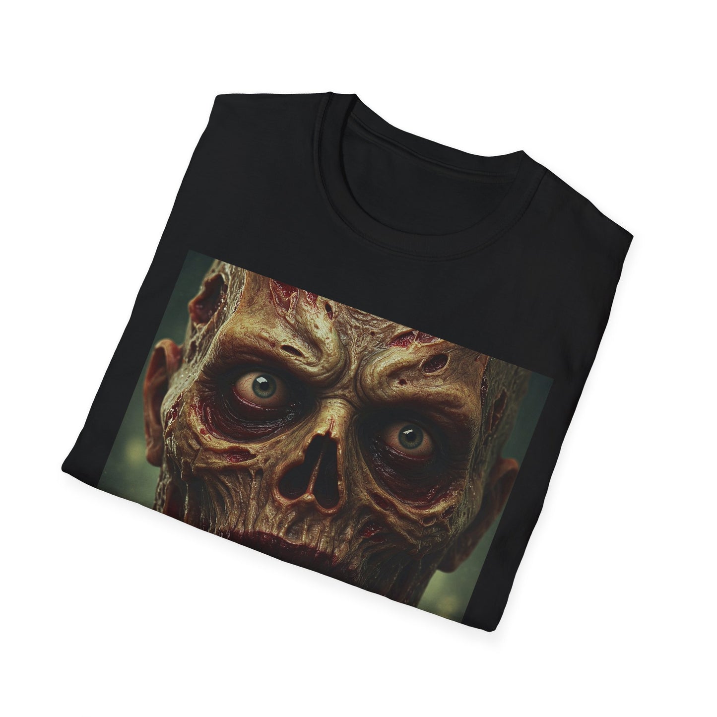 Apocalyptic Portrait Tee, bold, decaying zombie graphic