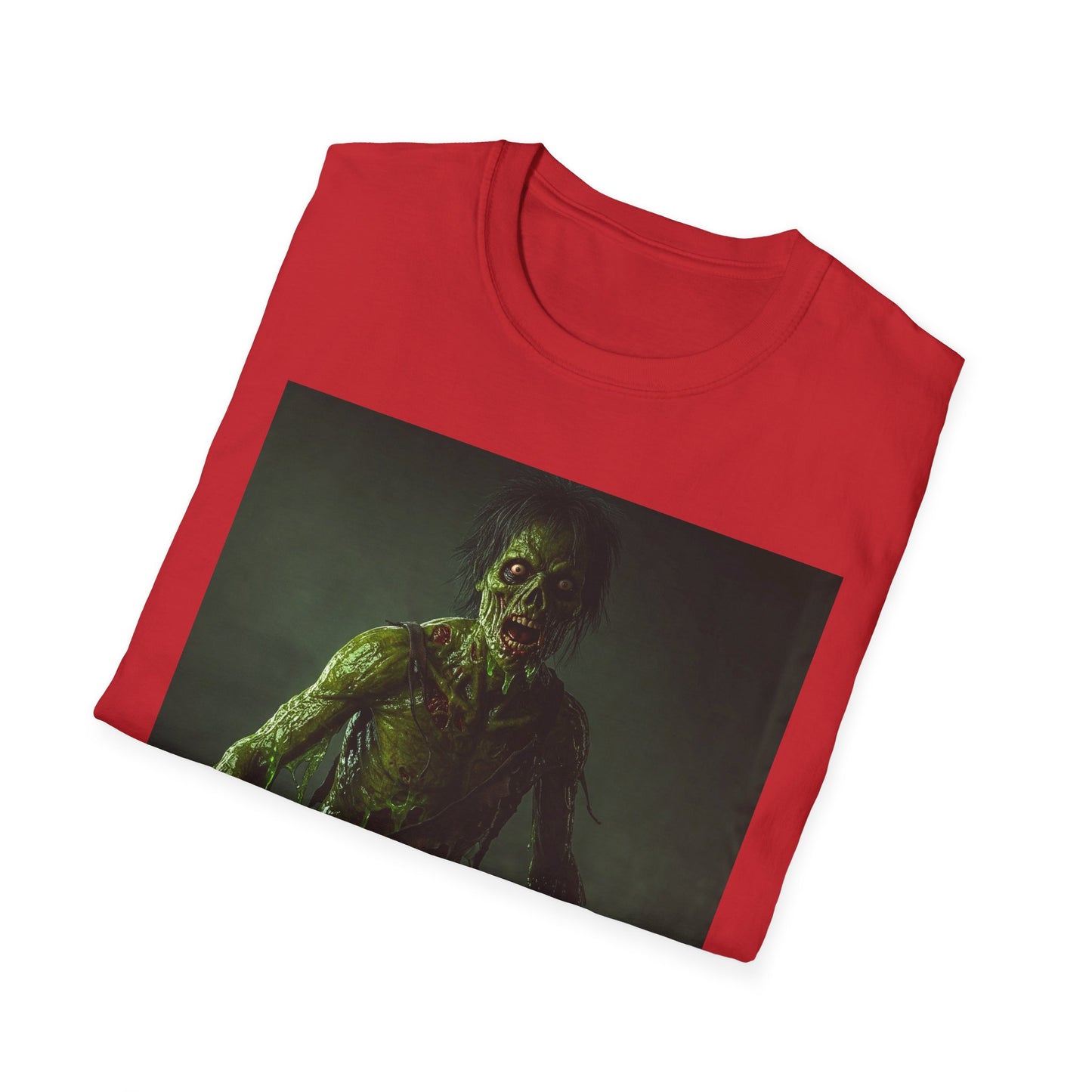 Apocalyptic Portrait Tee, bold, decaying zombie graphic