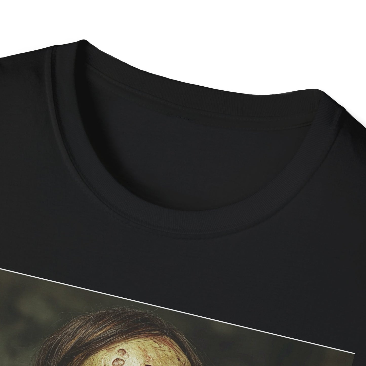 Apocalyptic Portrait Tee, bold, decaying zombie graphic