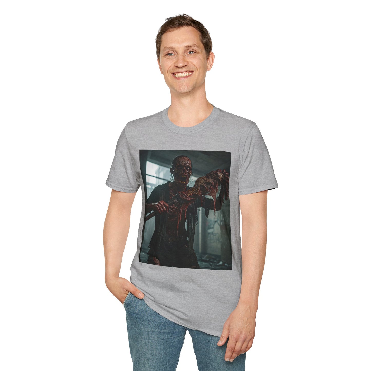 Creepy Zombie Graphic Unisex T-Shirt - Perfect for Halloween & Horror Fans