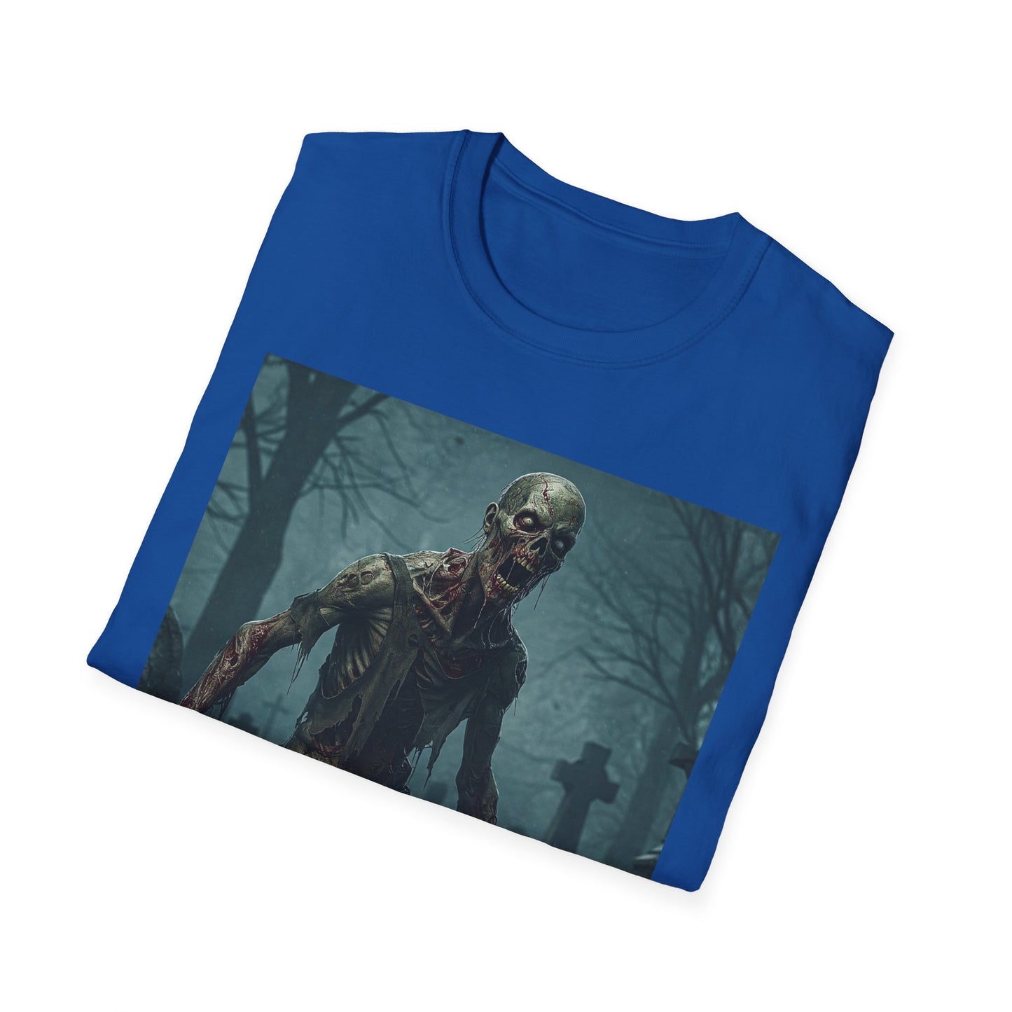 Apocalyptic Portrait Tee, bold, decaying zombie graphic