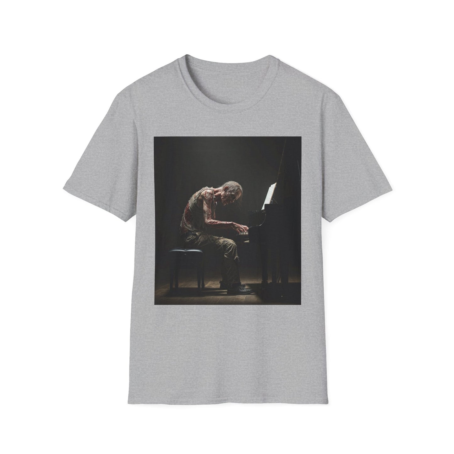 Soulful Pianist Unisex Softstyle T-Shirt - Perfect for Music Lovers