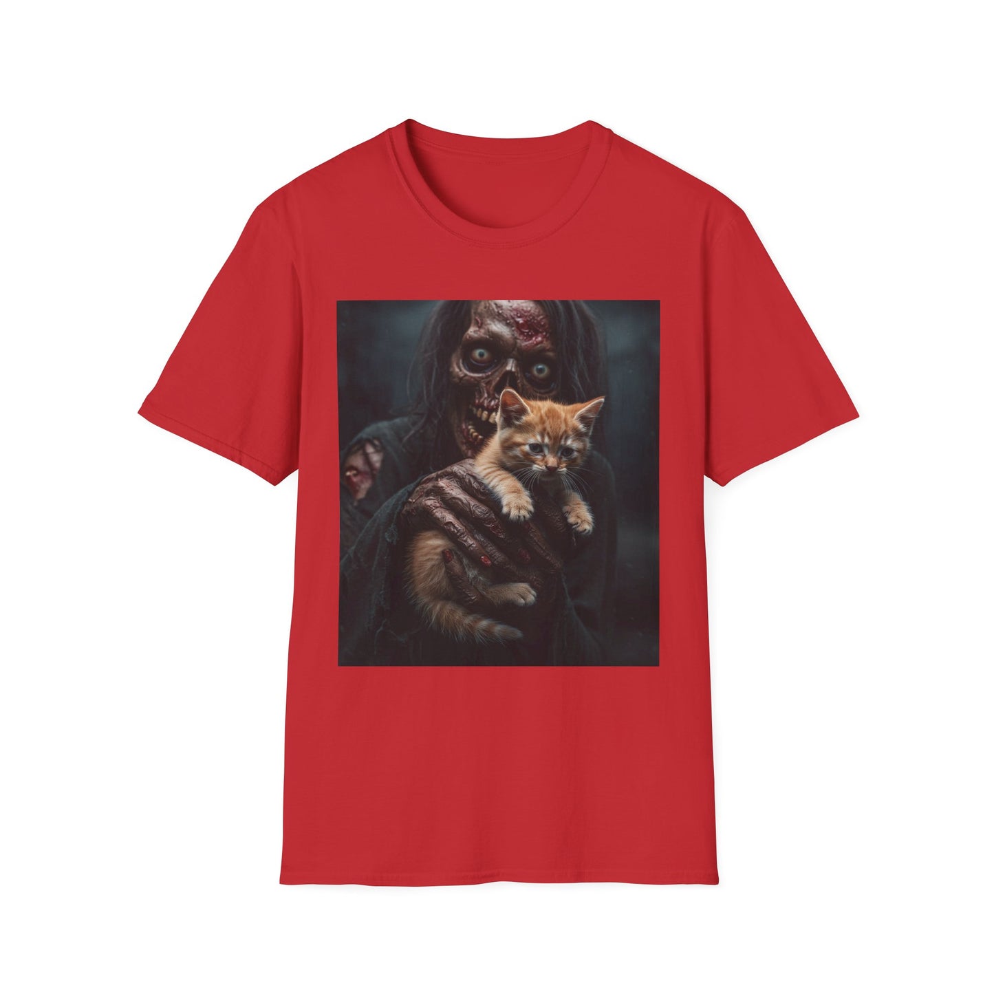 Apocalyptic Portrait Tee, bold, decaying zombie graphic