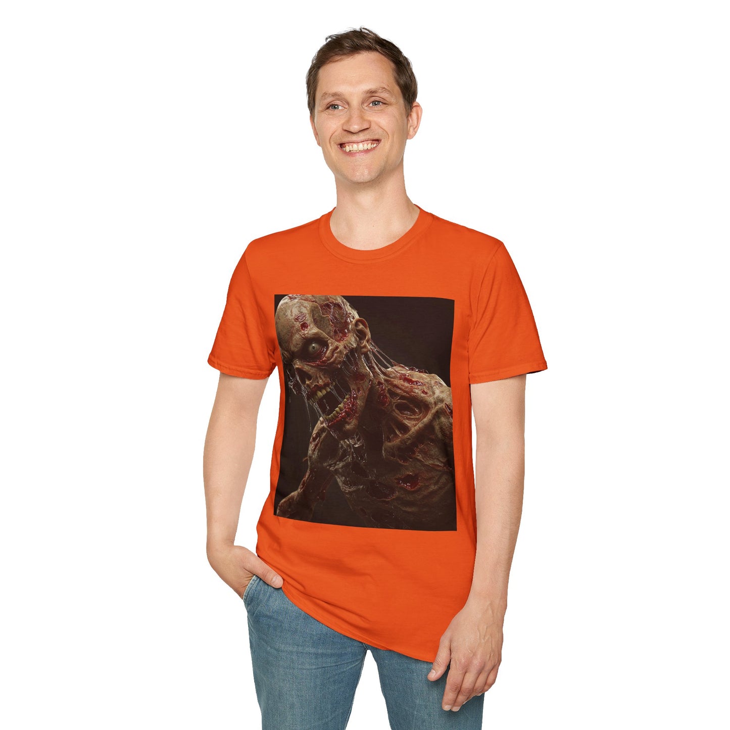 Zombie Art Unisex Softstyle T-Shirt - Graphic Horror Tee