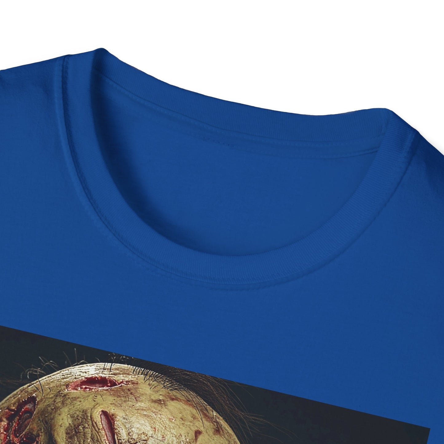 Apocalyptic Portrait Tee, bold, decaying zombie graphic