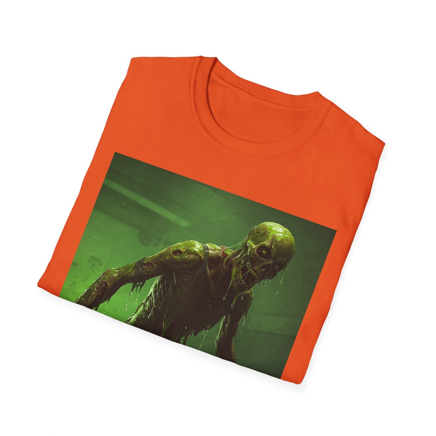 Apocalyptic Portrait Tee, bold, decaying zombie graphic