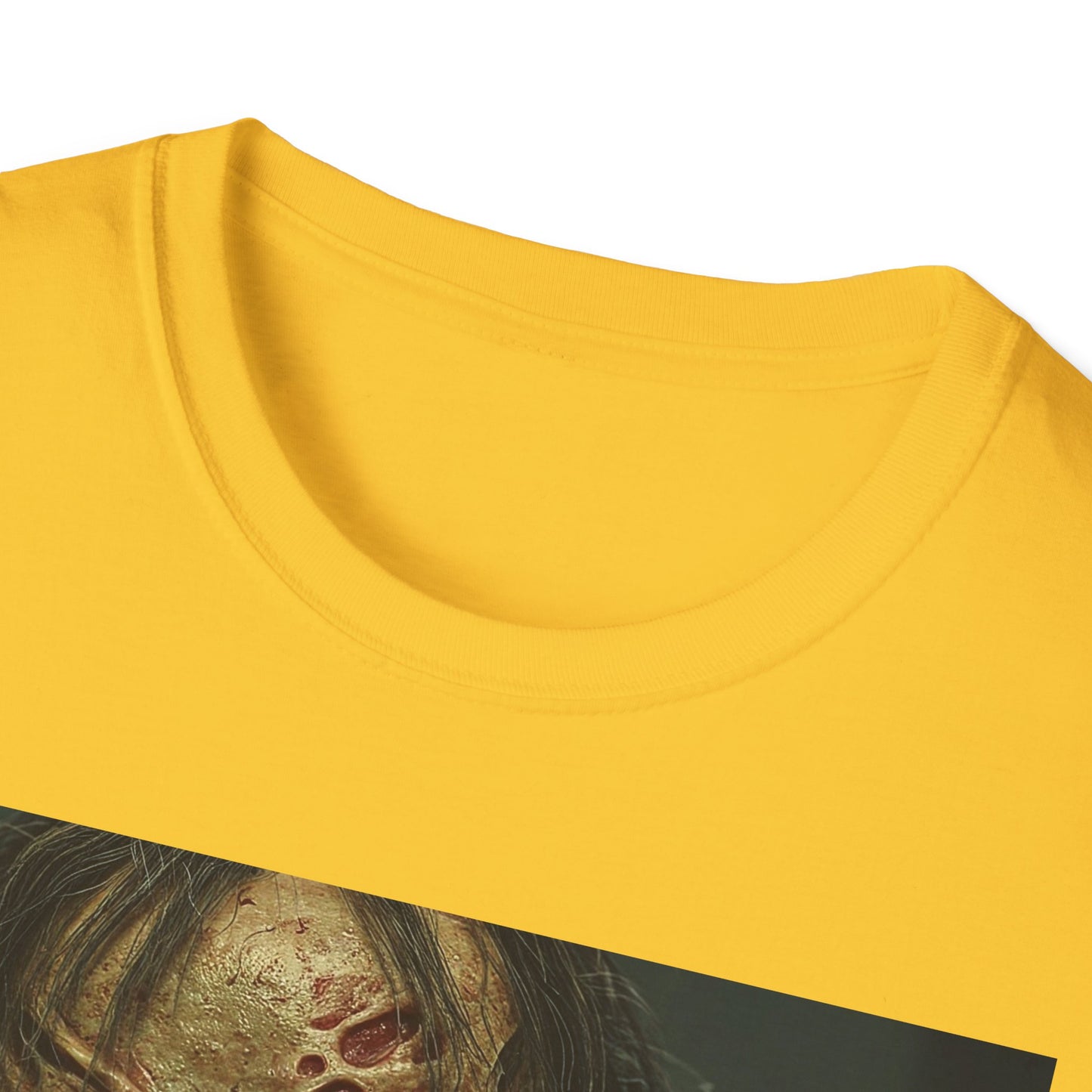 Apocalyptic Portrait Tee, bold, decaying zombie graphic