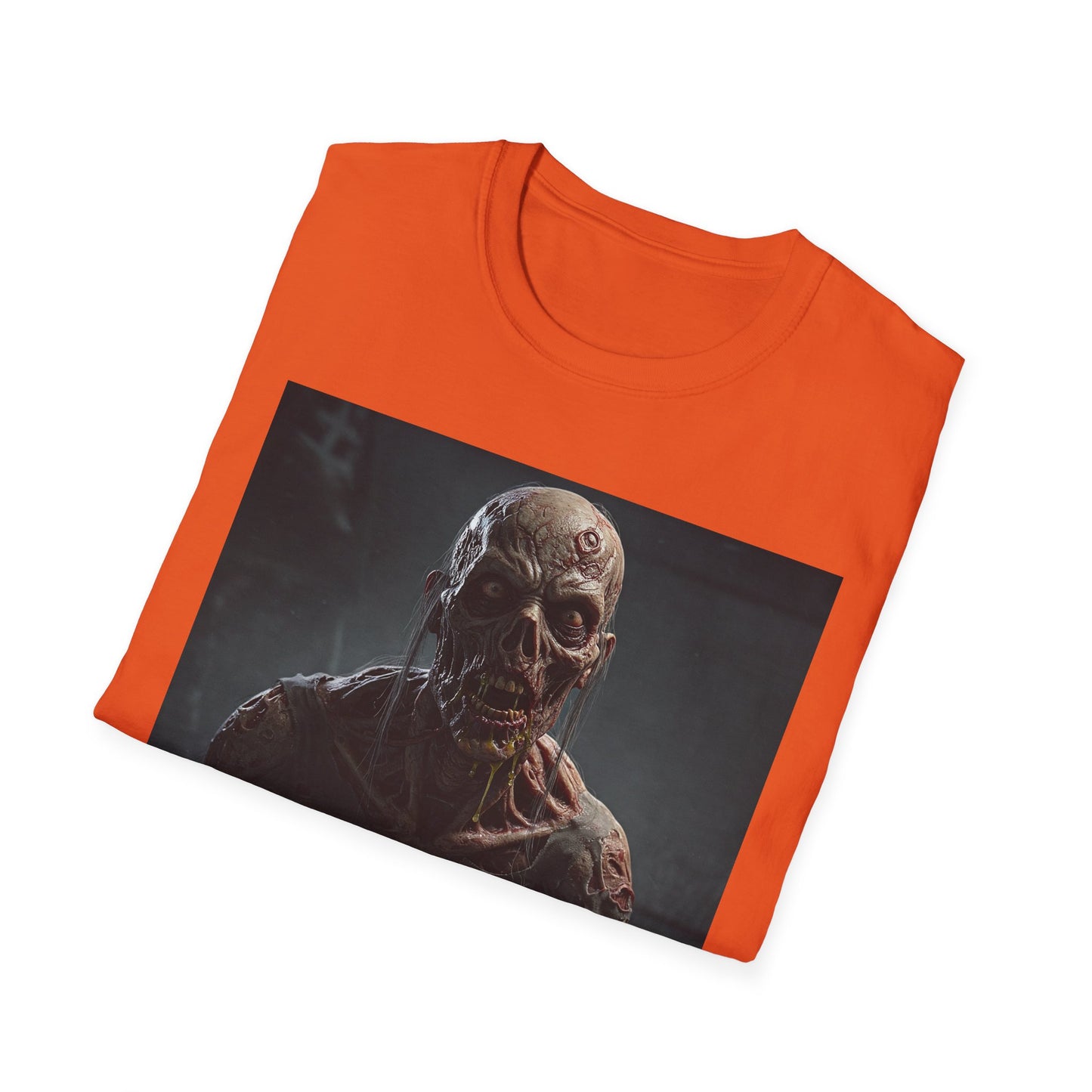 Apocalyptic Portrait Tee, bold, decaying zombie graphic