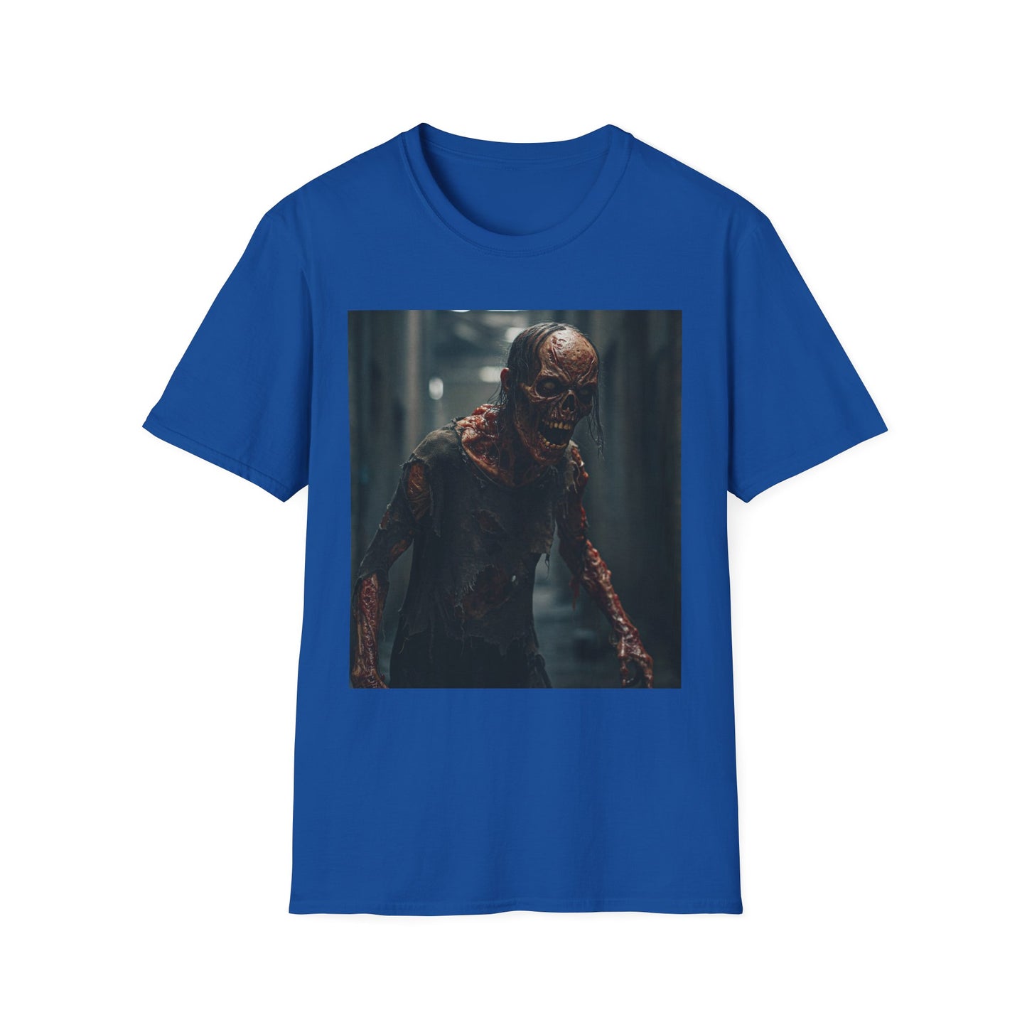 Apocalyptic Portrait Tee, bold, decaying zombie graphic