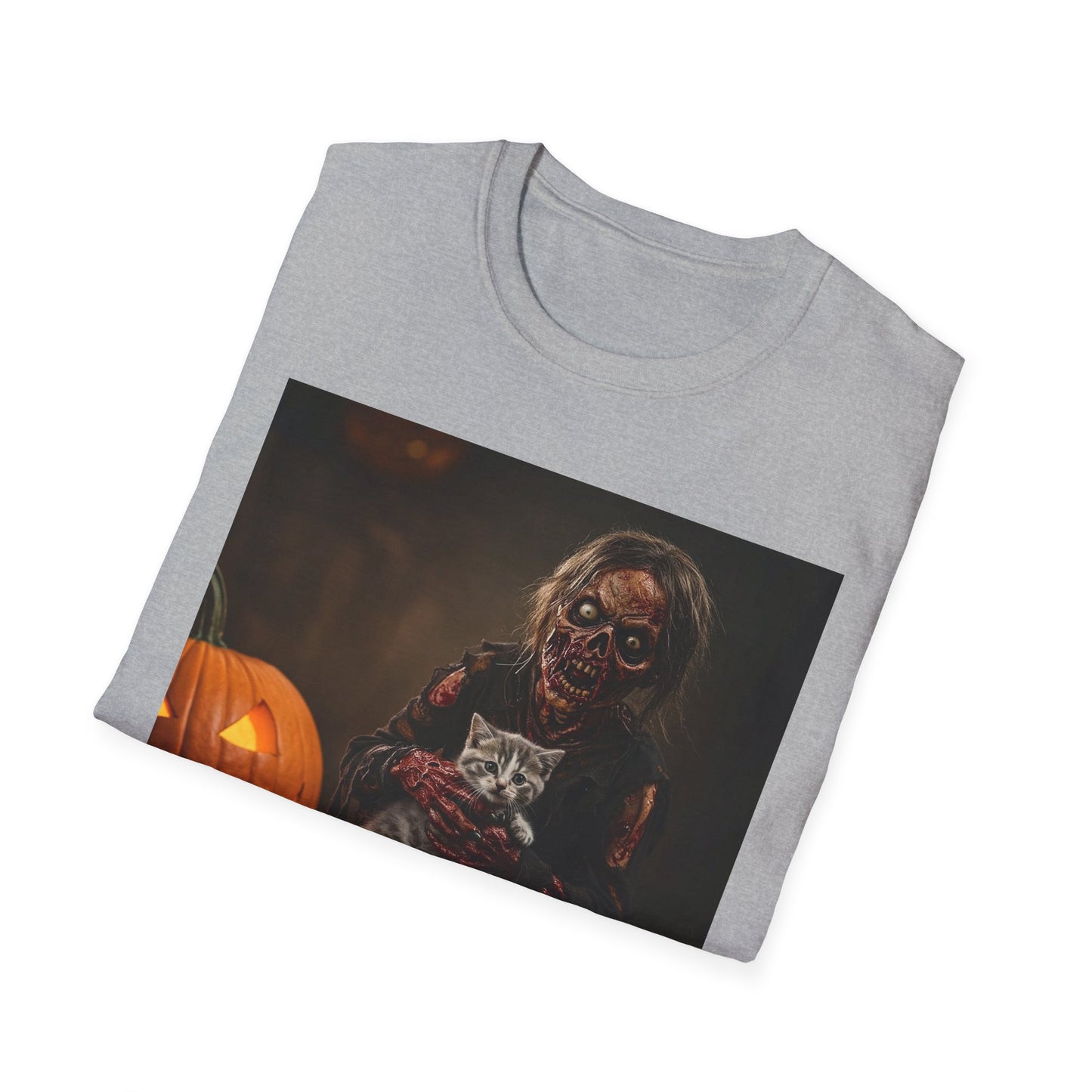 Apocalyptic Portrait Tee, bold, decaying zombie graphic