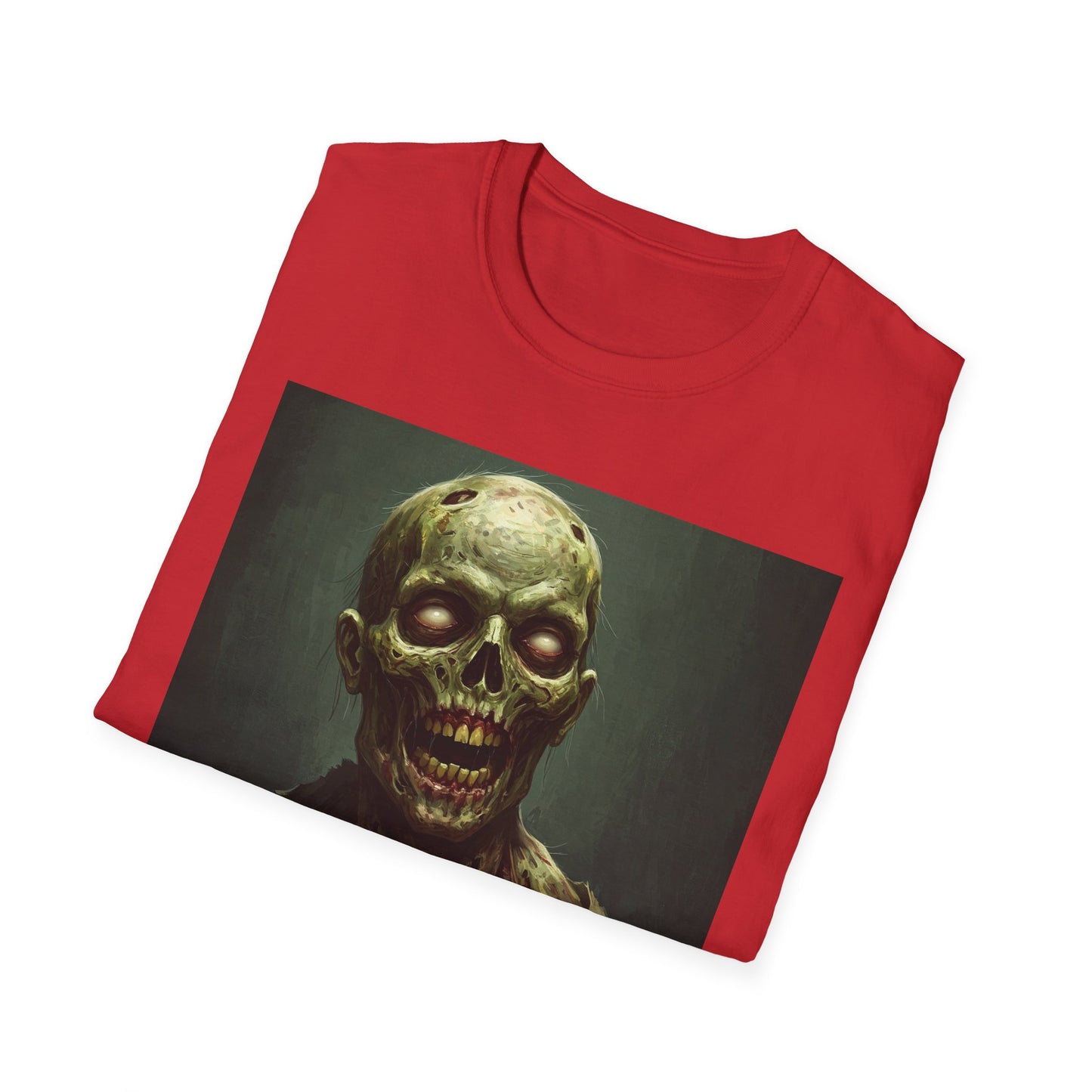 Apocalyptic Portrait Tee, bold, decaying zombie graphic