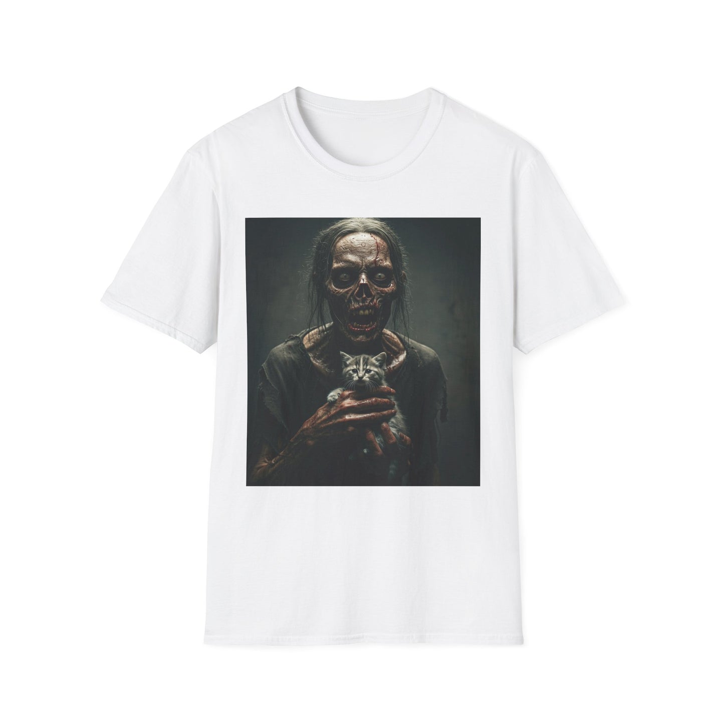 Apocalyptic Portrait Tee, bold, decaying zombie graphic