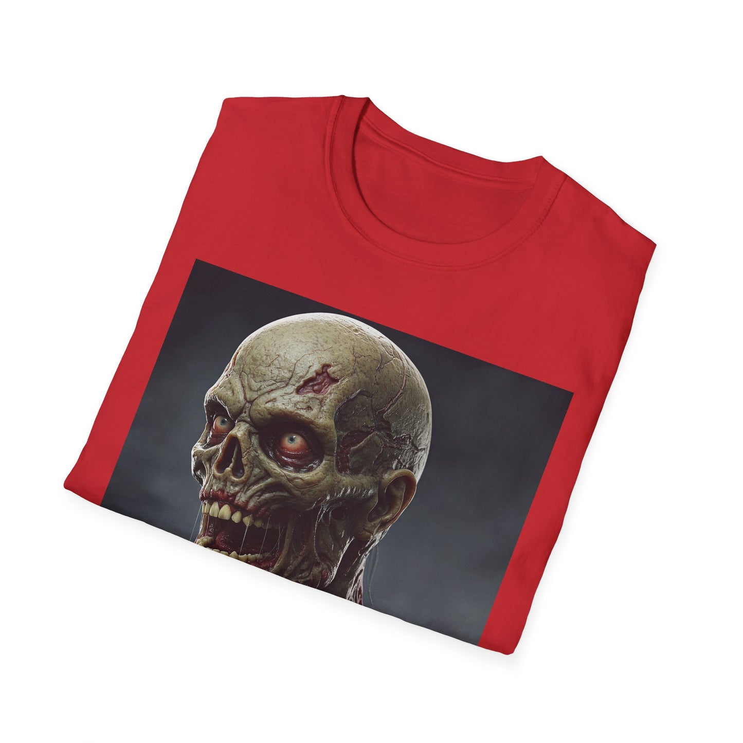 Apocalyptic Portrait Tee, bold, decaying zombie graphic