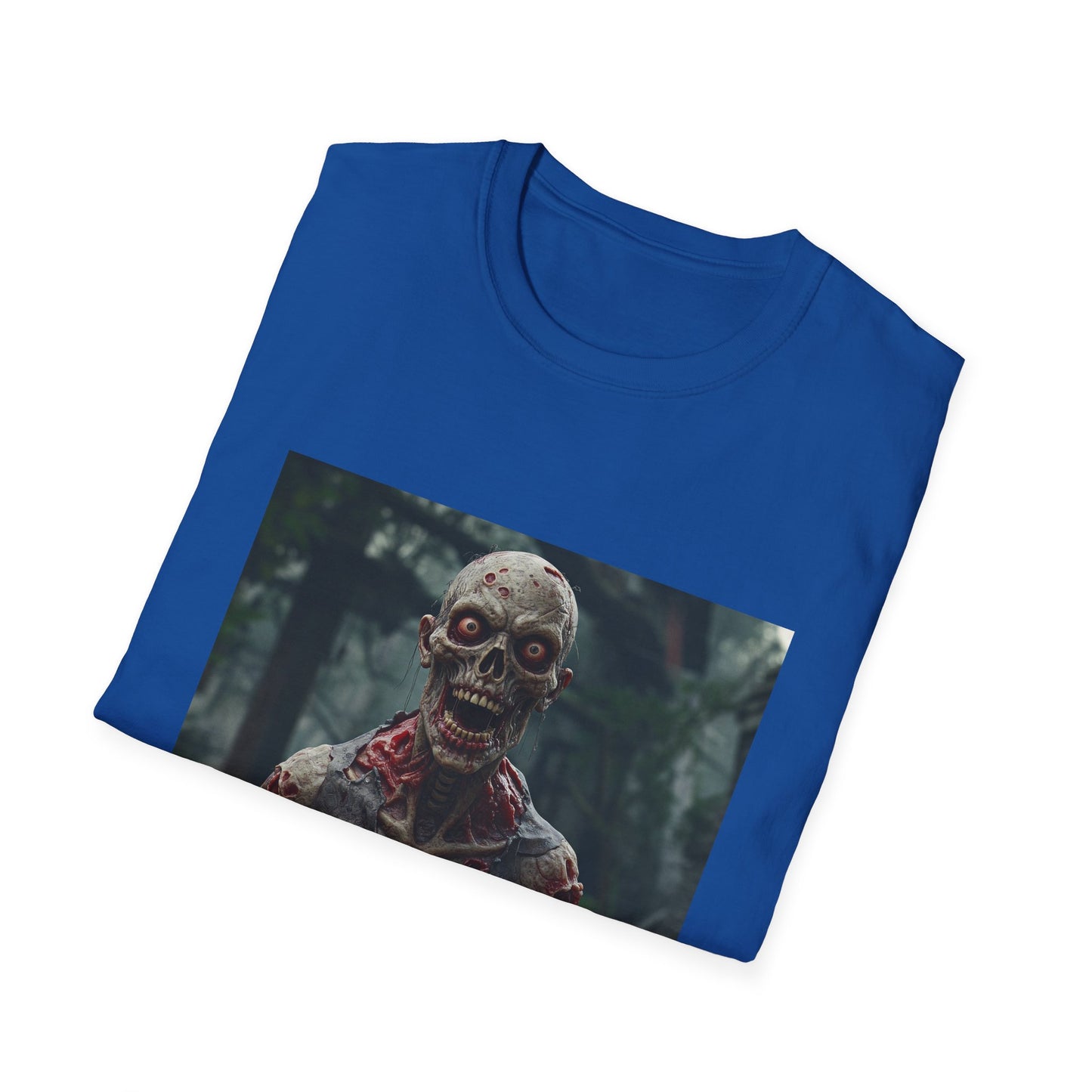 Apocalyptic Portrait Tee, bold, decaying zombie graphic