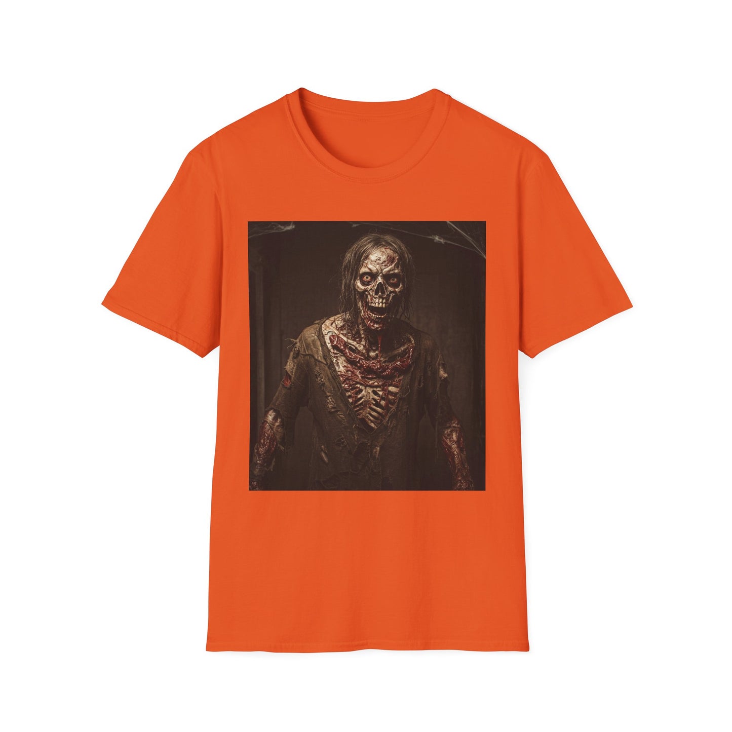 Apocalyptic Portrait Tee, bold, decaying zombie graphic