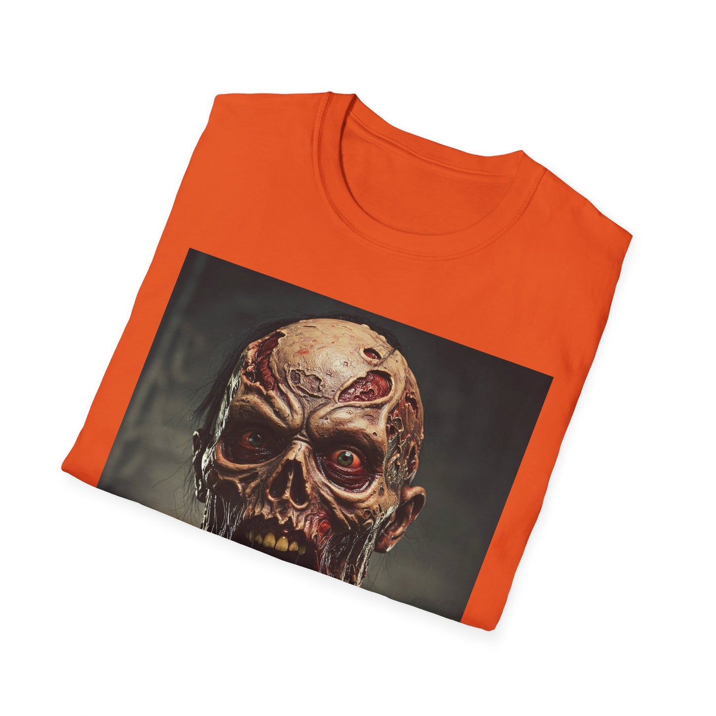 Apocalyptic Portrait Tee, bold, decaying zombie graphic