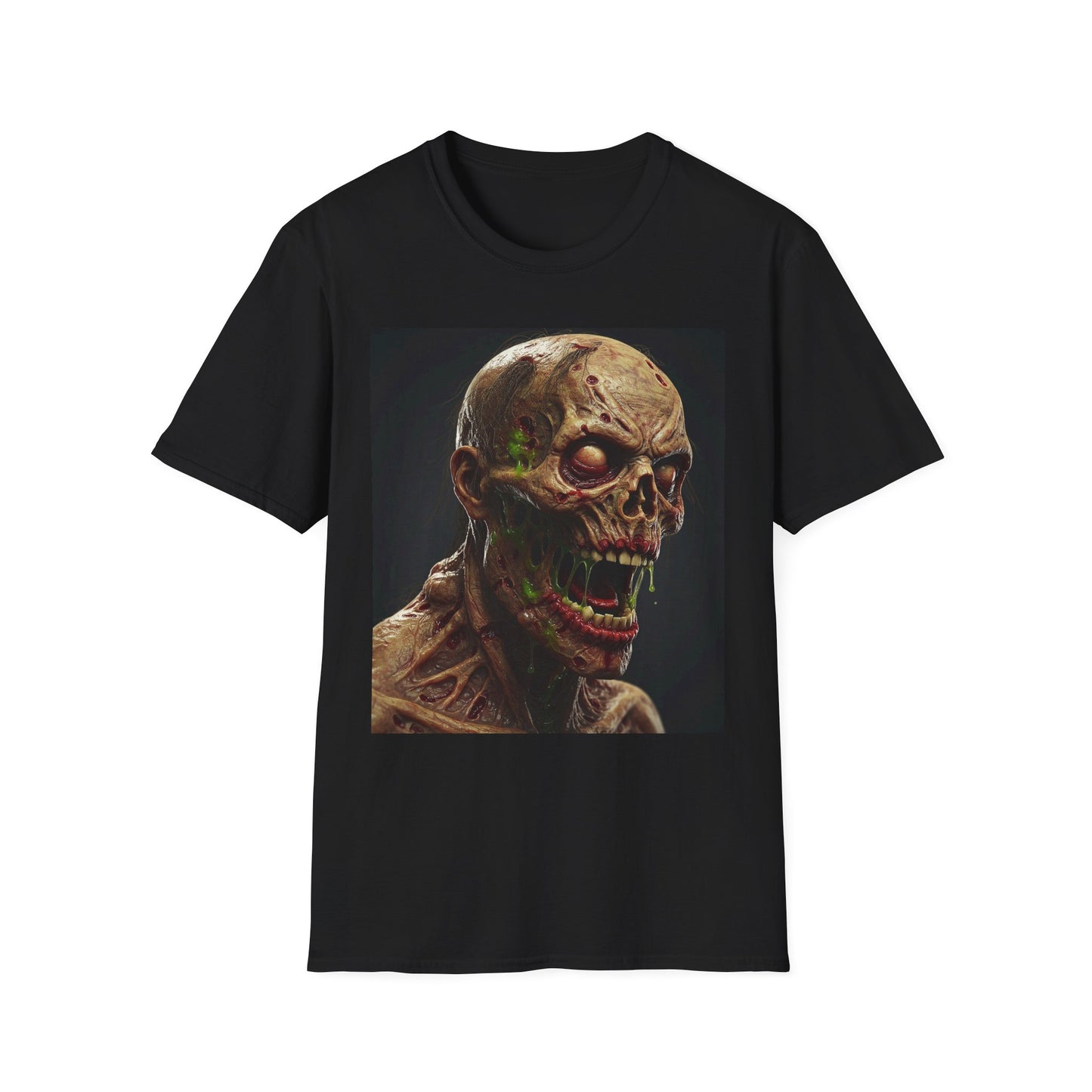 Creepy Skeleton Graphic T-Shirt - Unisex Softstyle Horror Tee