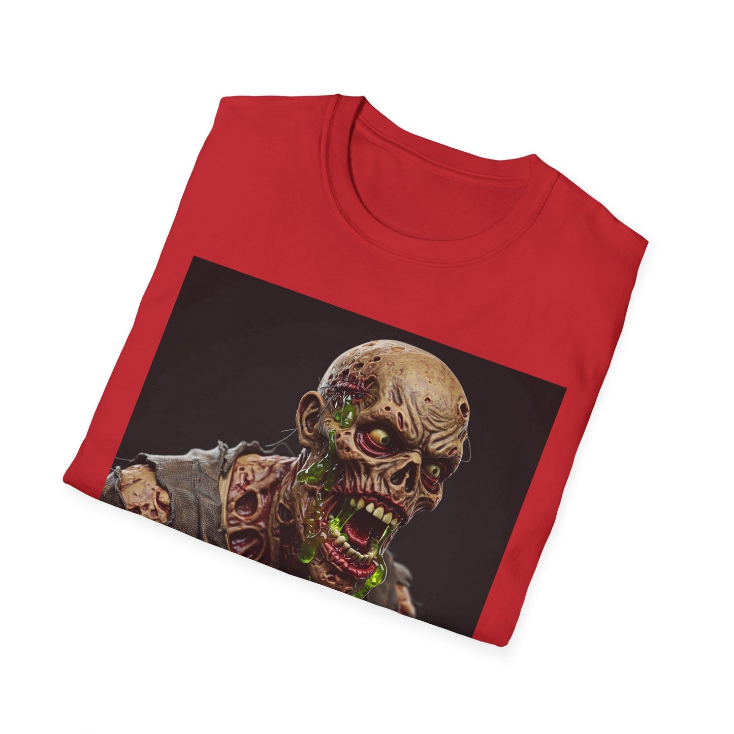 Apocalyptic Portrait Tee, bold, decaying zombie graphic