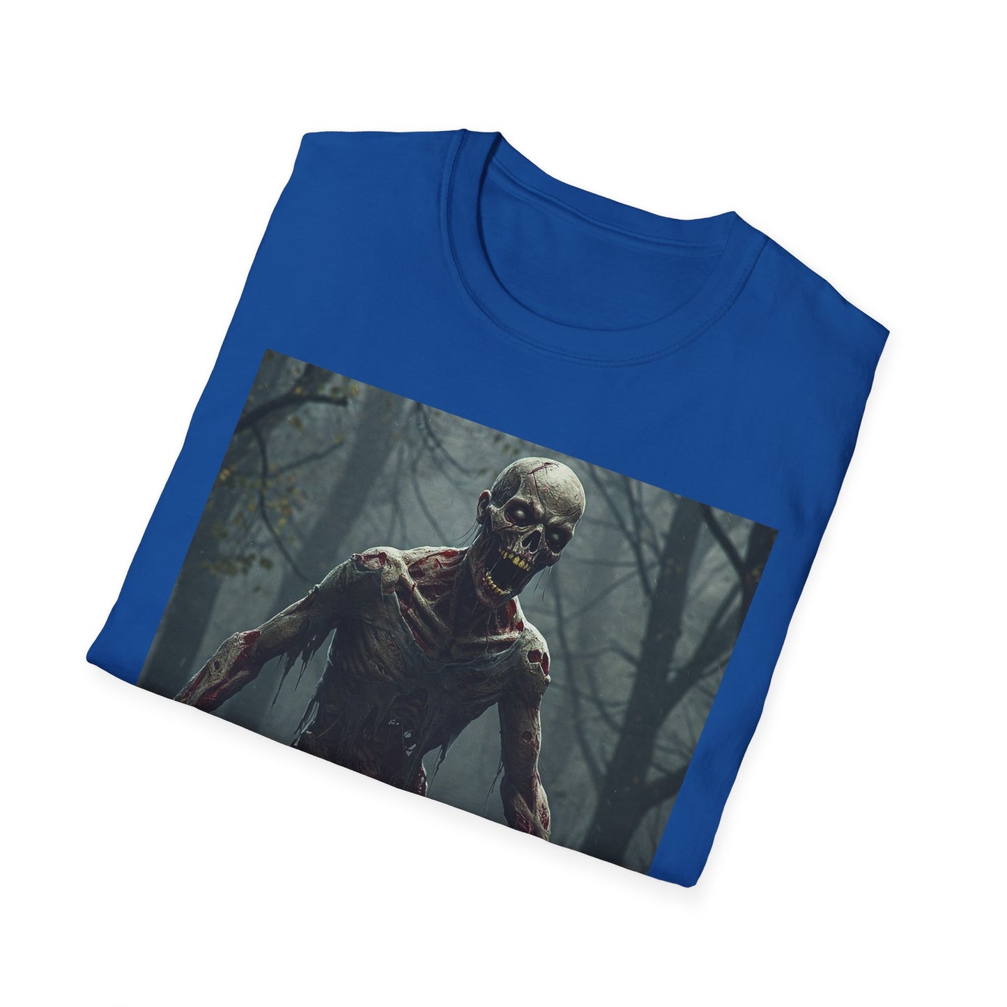 Creepy Zombie Apocalyptic Portrait Tee, bold, decaying zombie graphic