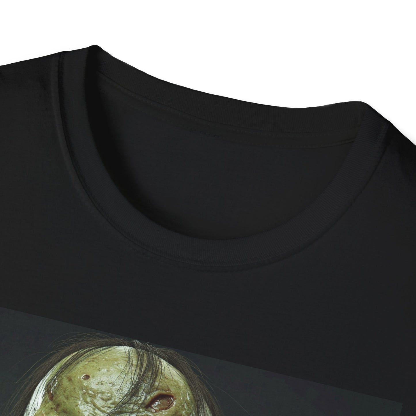 Apocalyptic Portrait Tee, bold, decaying zombie graphic