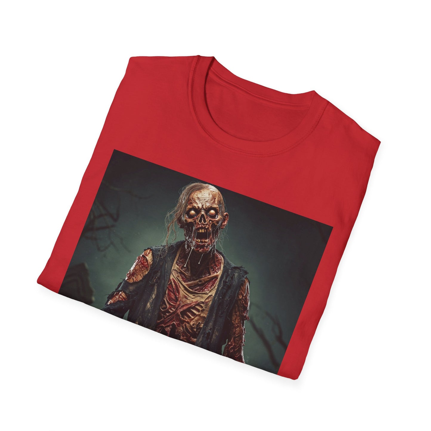 Apocalyptic Portrait Tee, bold, decaying zombie graphic