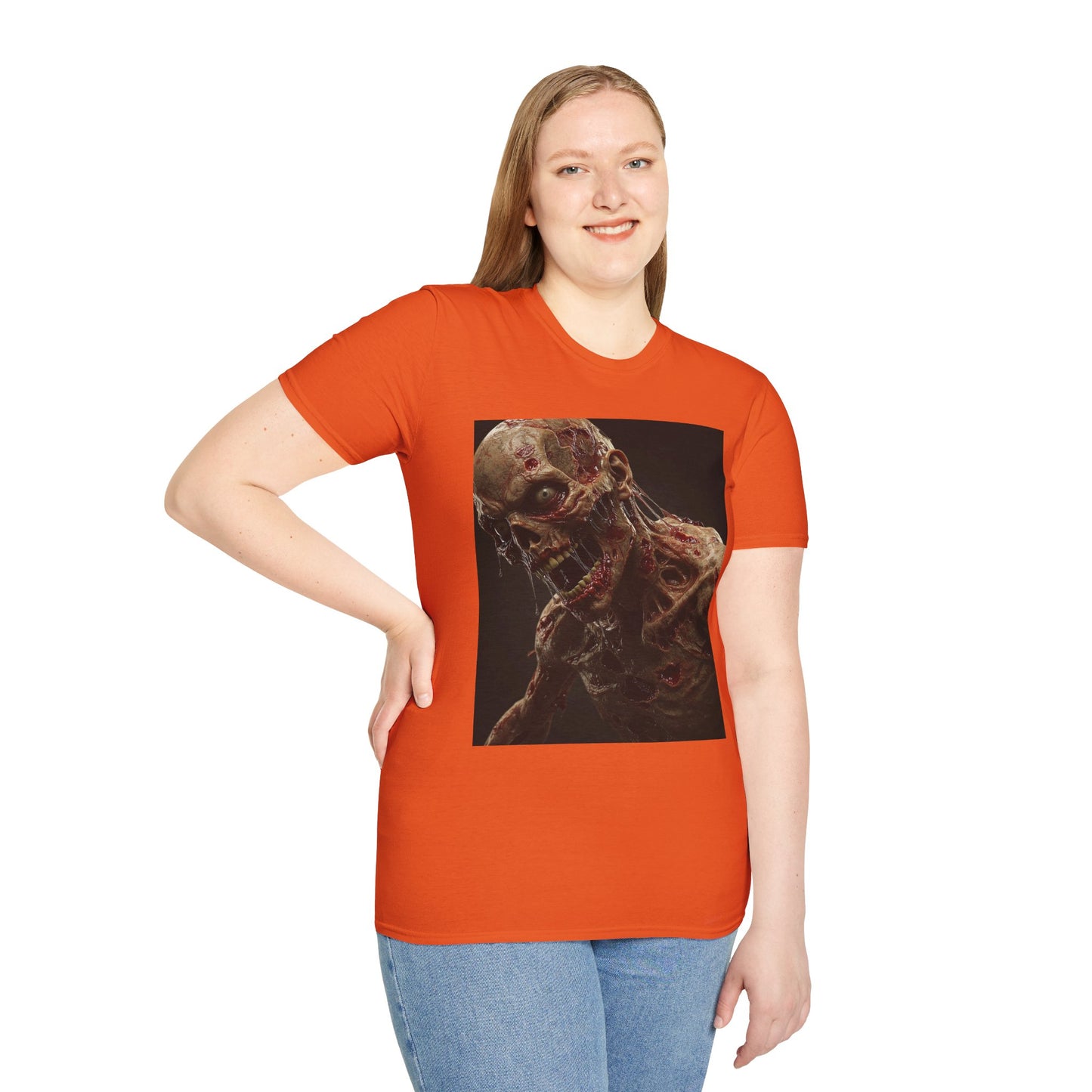 Zombie Art Unisex Softstyle T-Shirt - Graphic Horror Tee