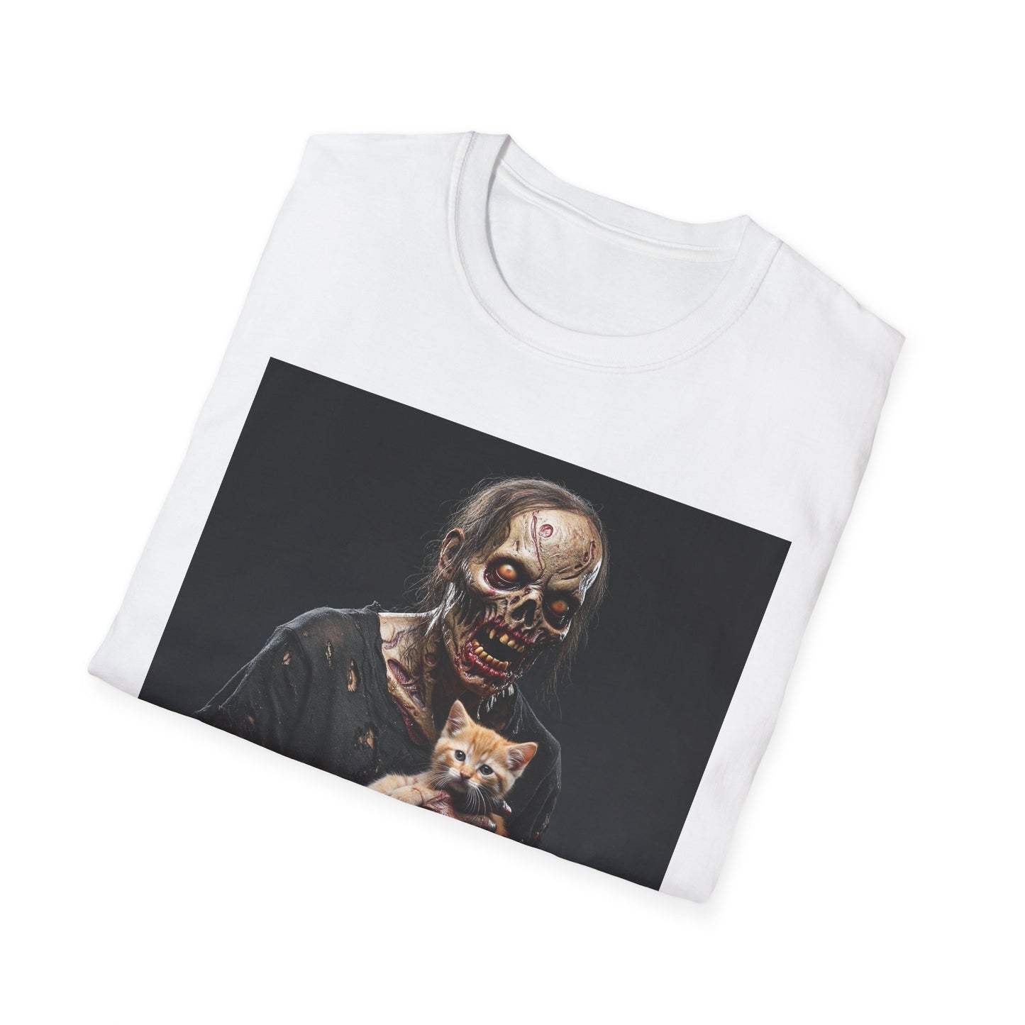 Apocalyptic Portrait Tee, bold, decaying zombie graphic