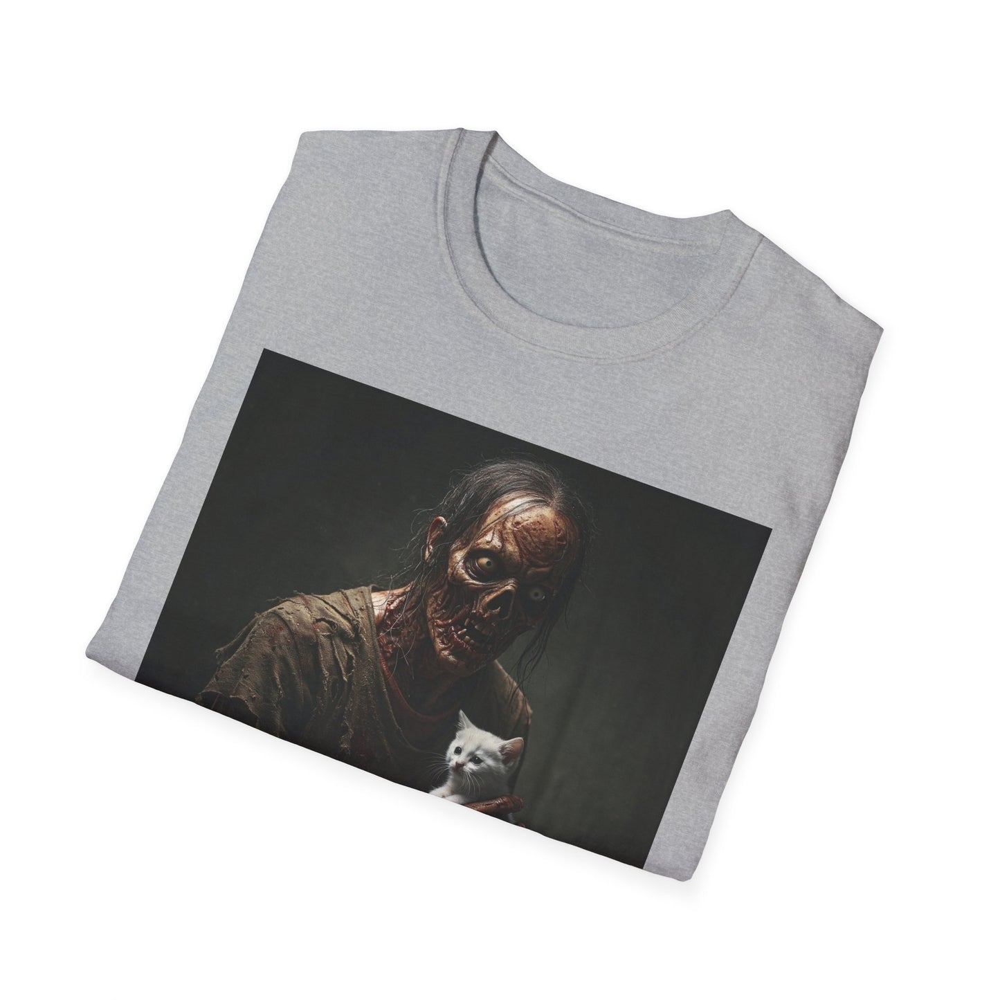 Apocalyptic Portrait Tee, bold, decaying zombie graphic