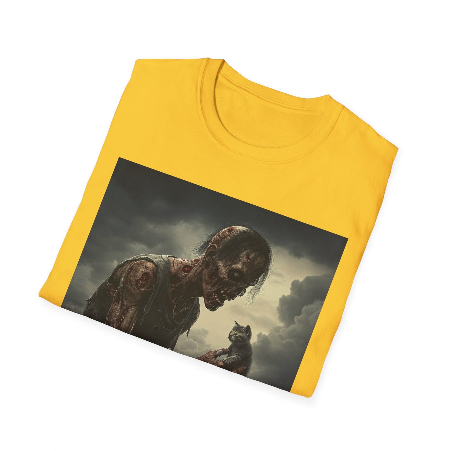 Apocalyptic Portrait Tee, bold, decaying zombie graphic