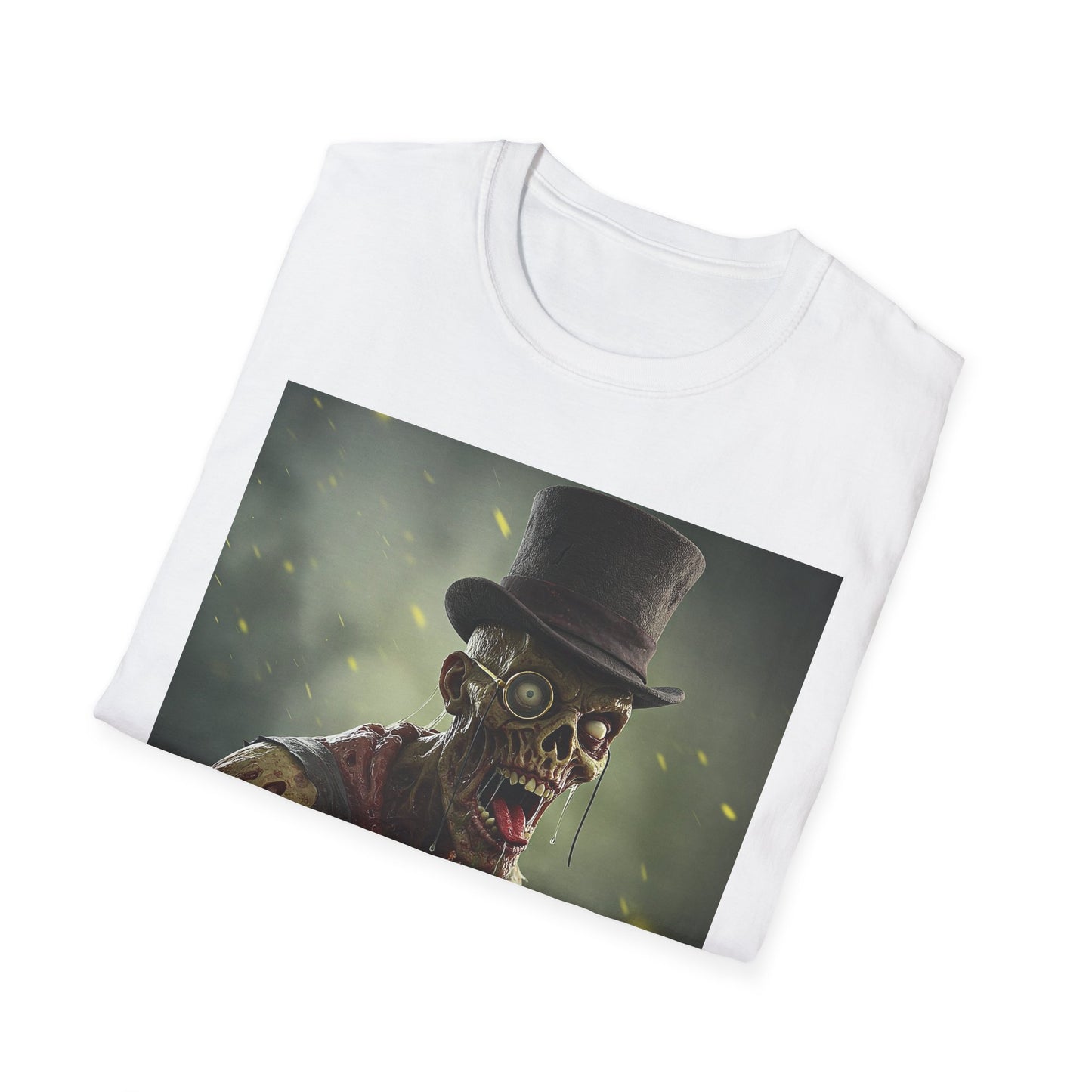 Apocalyptic Portrait Tee, bold, decaying zombie graphic