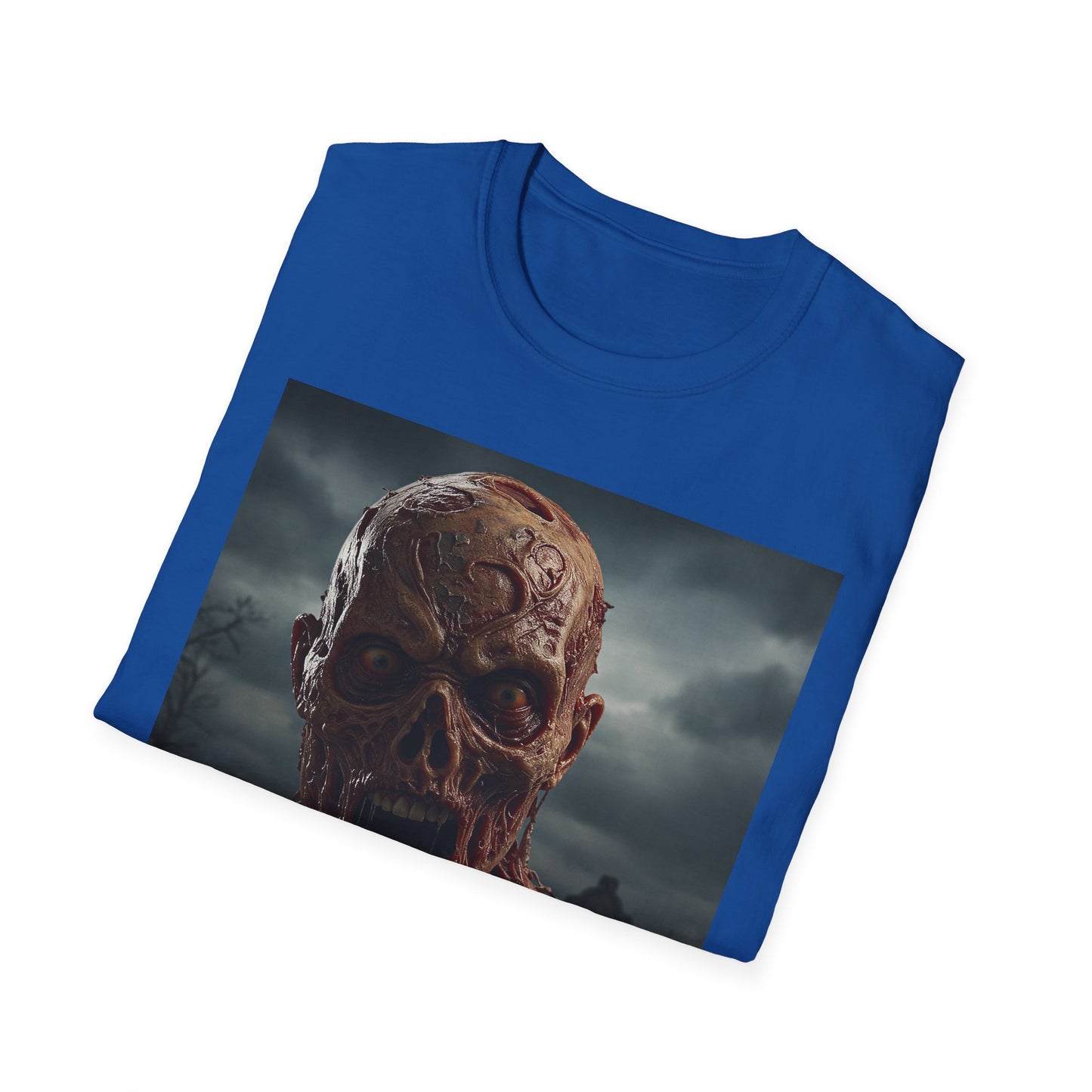 Apocalyptic Portrait Tee, bold, decaying zombie graphic