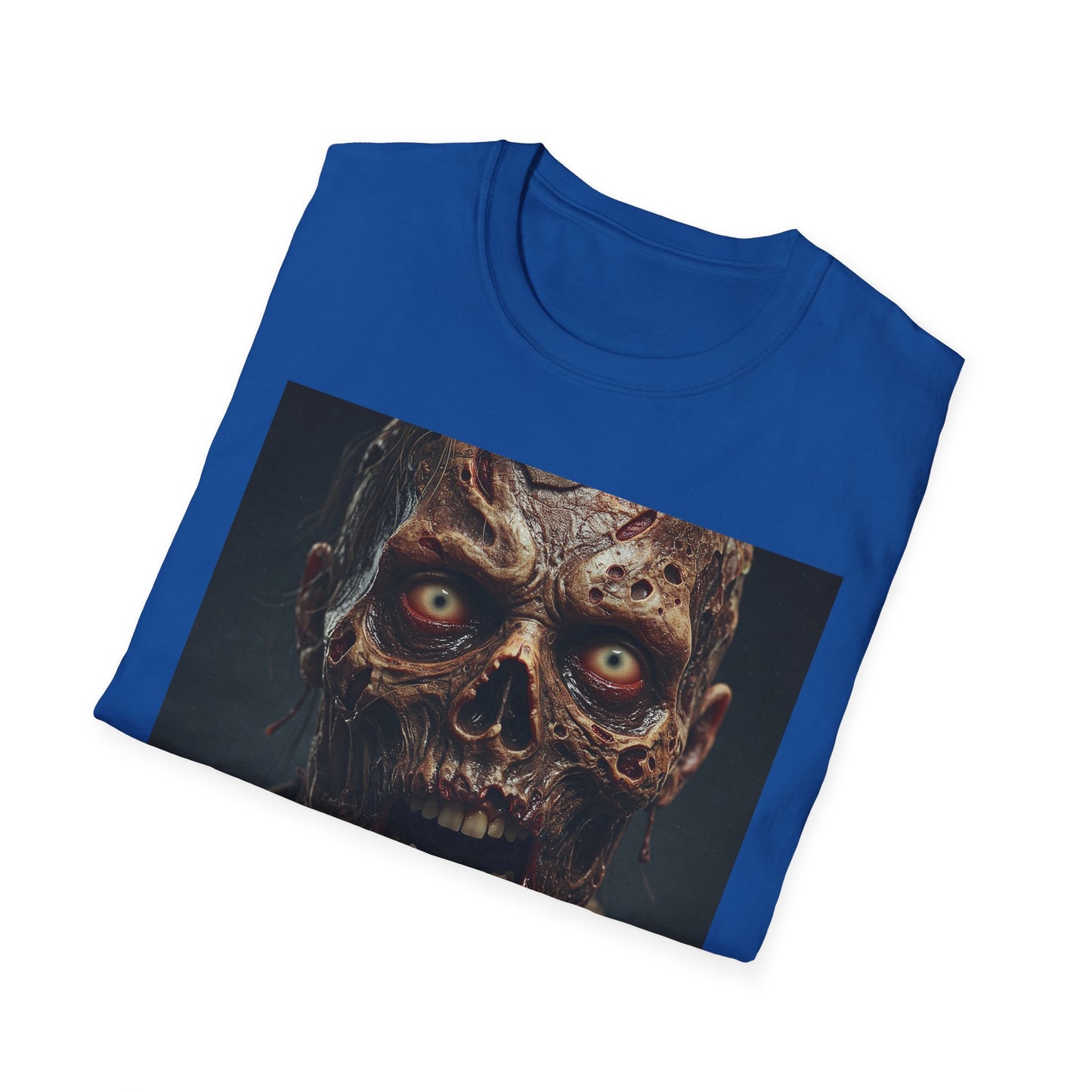 Apocalyptic Portrait Tee, bold, decaying zombie graphic