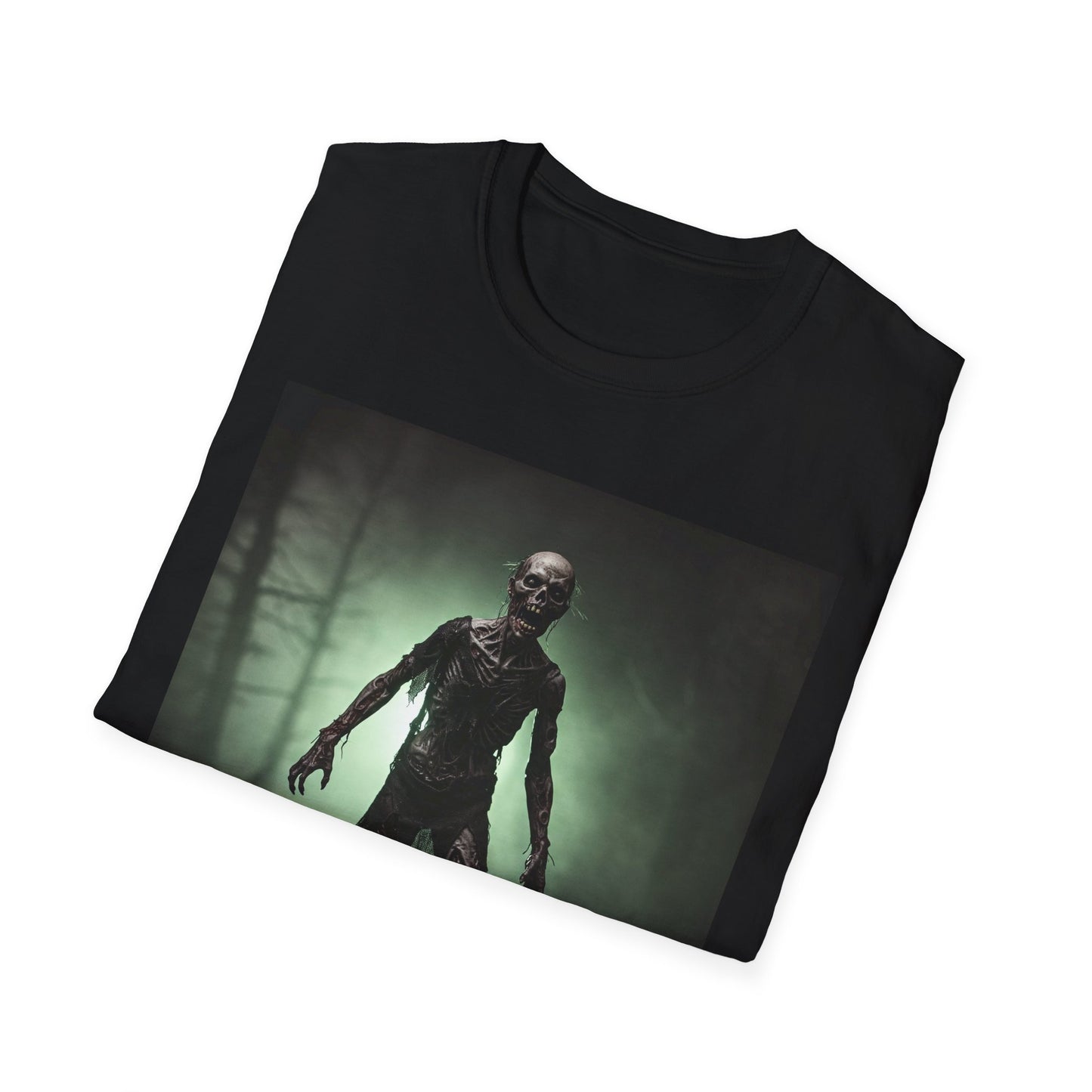 Unisex Horror Graphic Tee - Spooky Zombie Design for Halloween