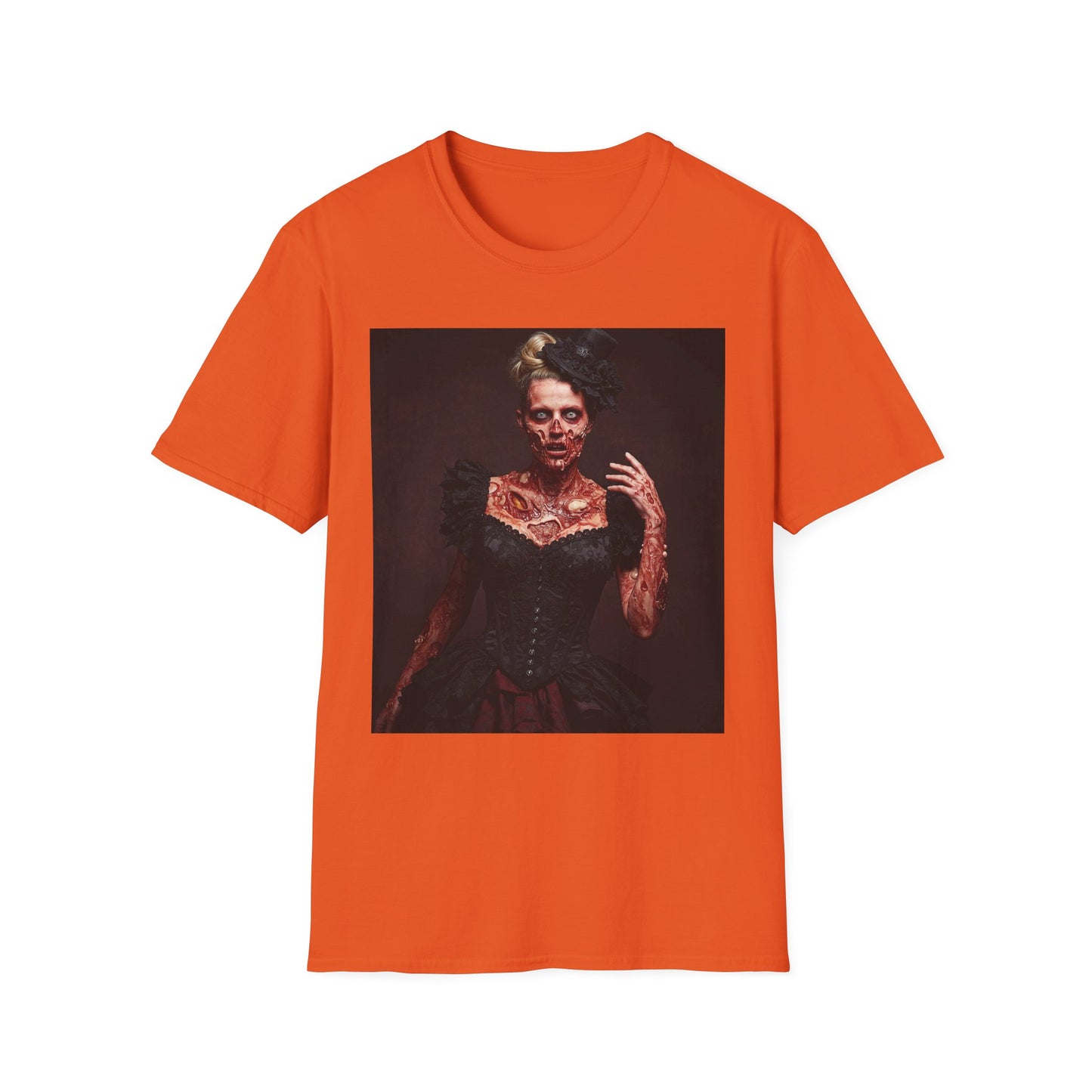 Apocalyptic Portrait Tee, bold, decaying zombie graphic