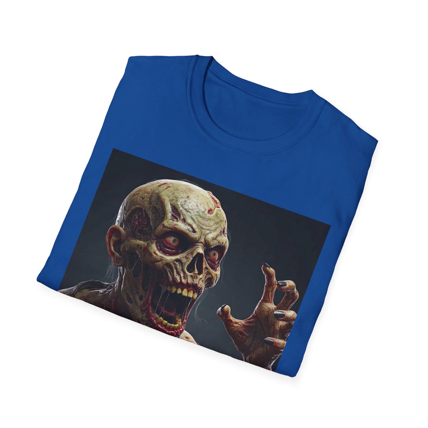 Apocalyptic Portrait Tee, bold, decaying zombie graphic